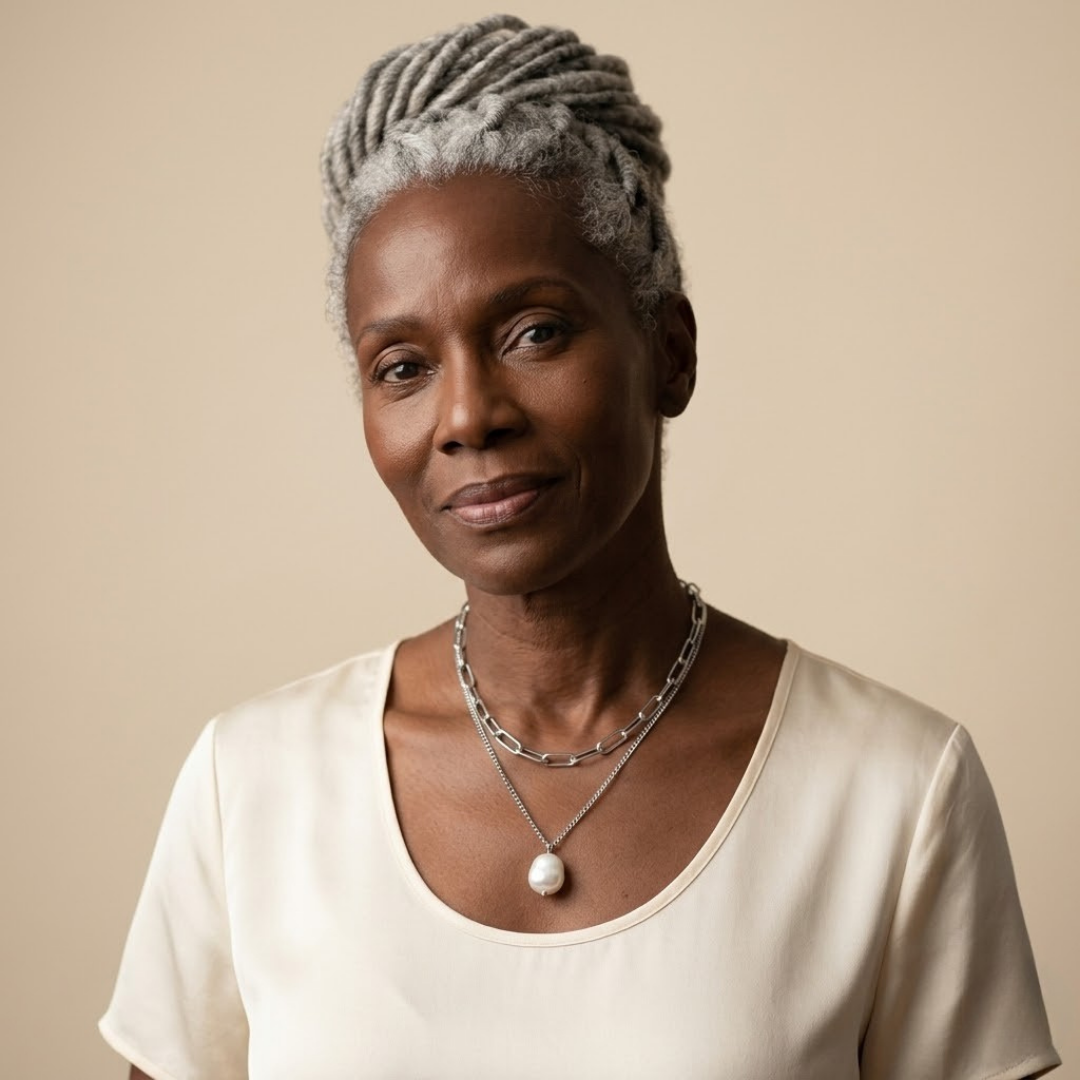 Angela Pearl Silver Necklace