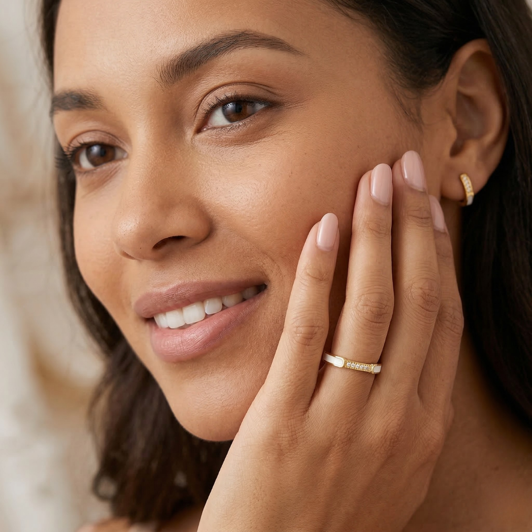 Unity - Pearl & Crystal Ring