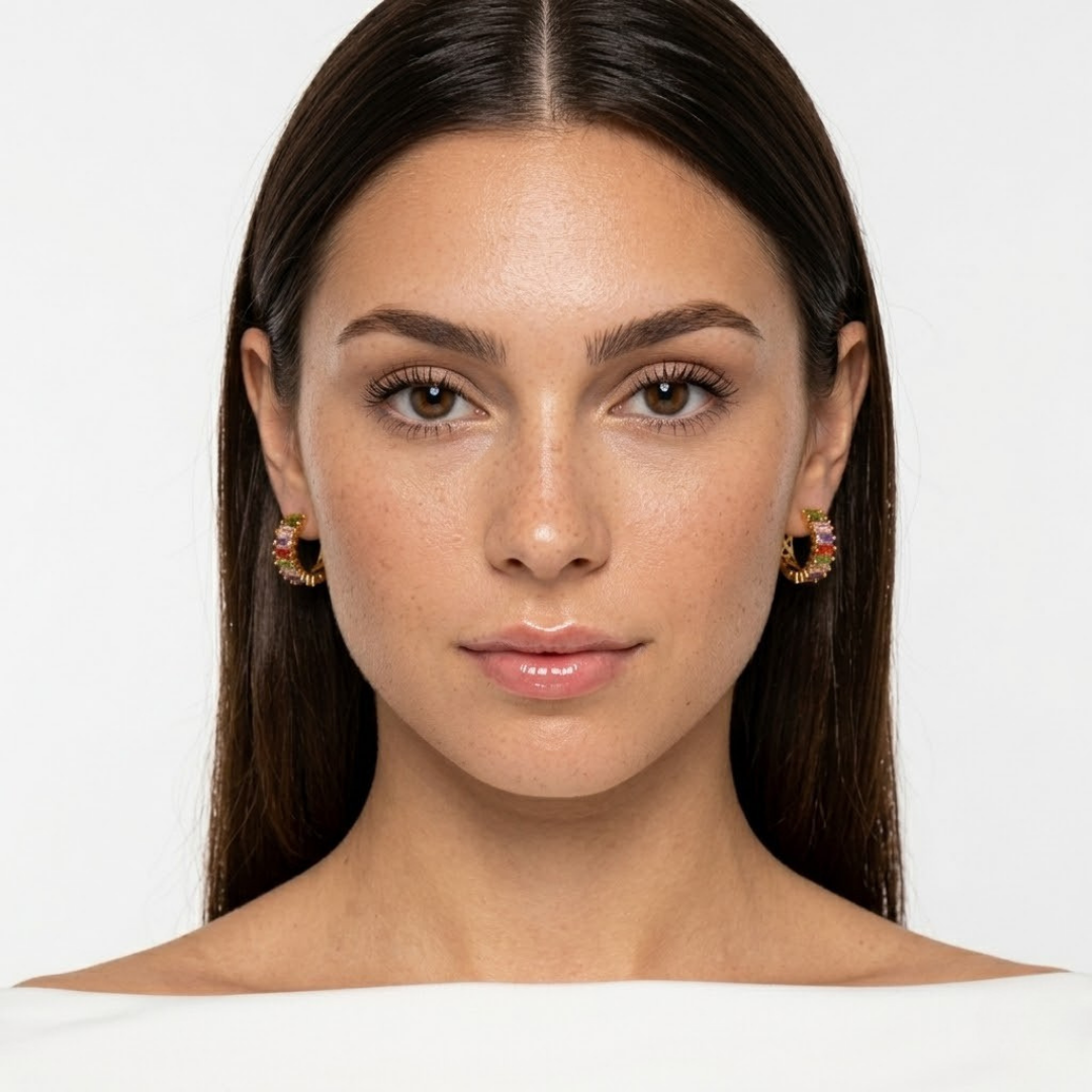 Vibrant Spectrum Rainbow Earrings — Colourful Lightweight Everyday Earrings