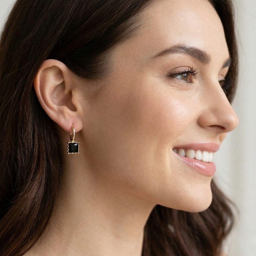 Wonder Crystal Drop Earrings — Elegant Everyday Gold Drop Earrings