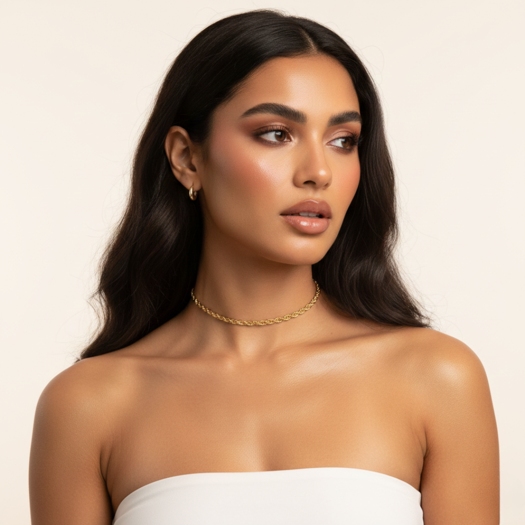 Calvi Cord Necklace — Waterproof Sleek Everyday Layering Necklace