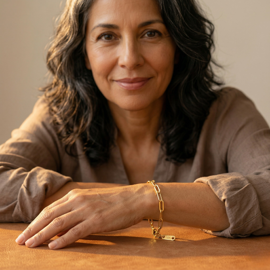 Clip Gold Bracelet — Adjustable Waterproof Stainless Steel