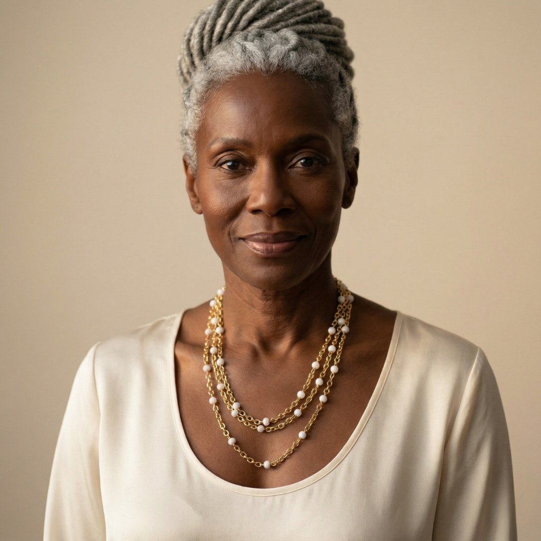 Clean White Bead Necklace