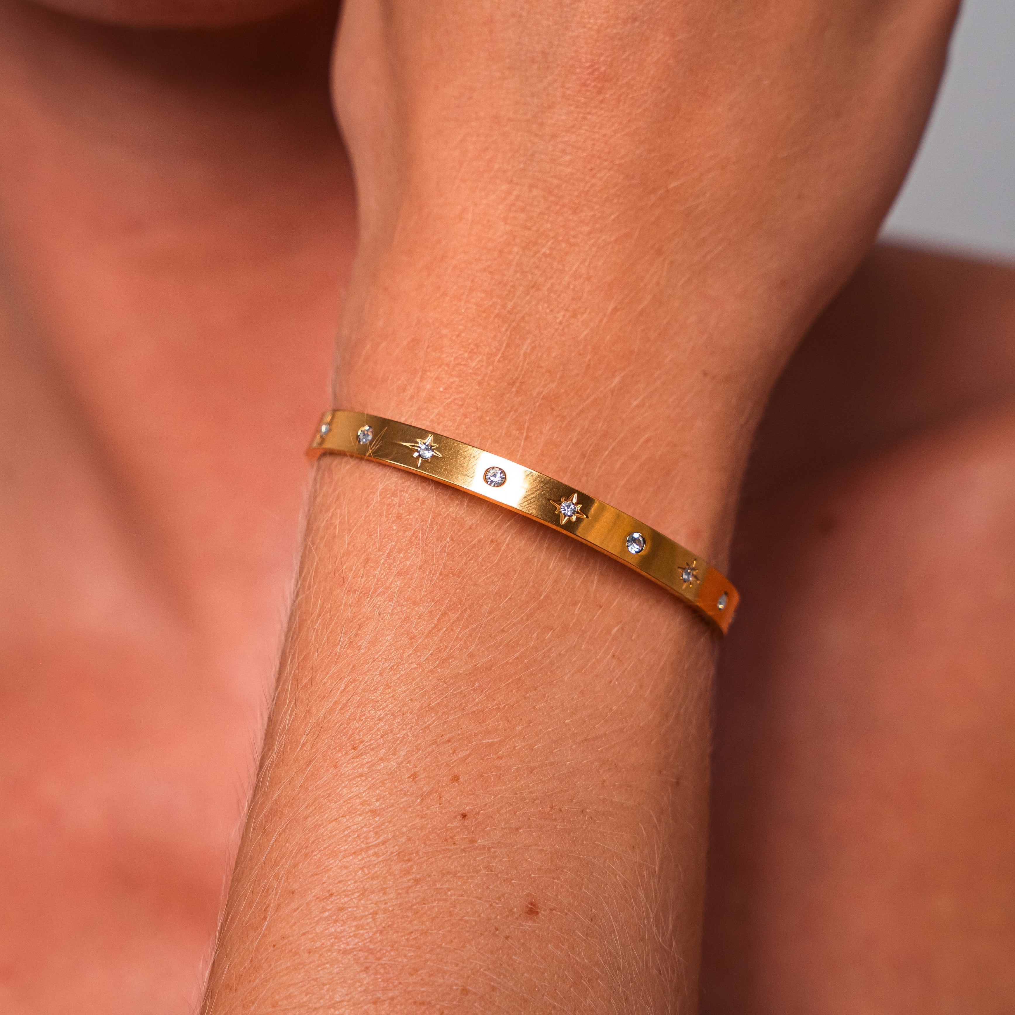 Elegant Crystal Bracelet — Sparkling Crystal & Lighthouse Charm Bracelet