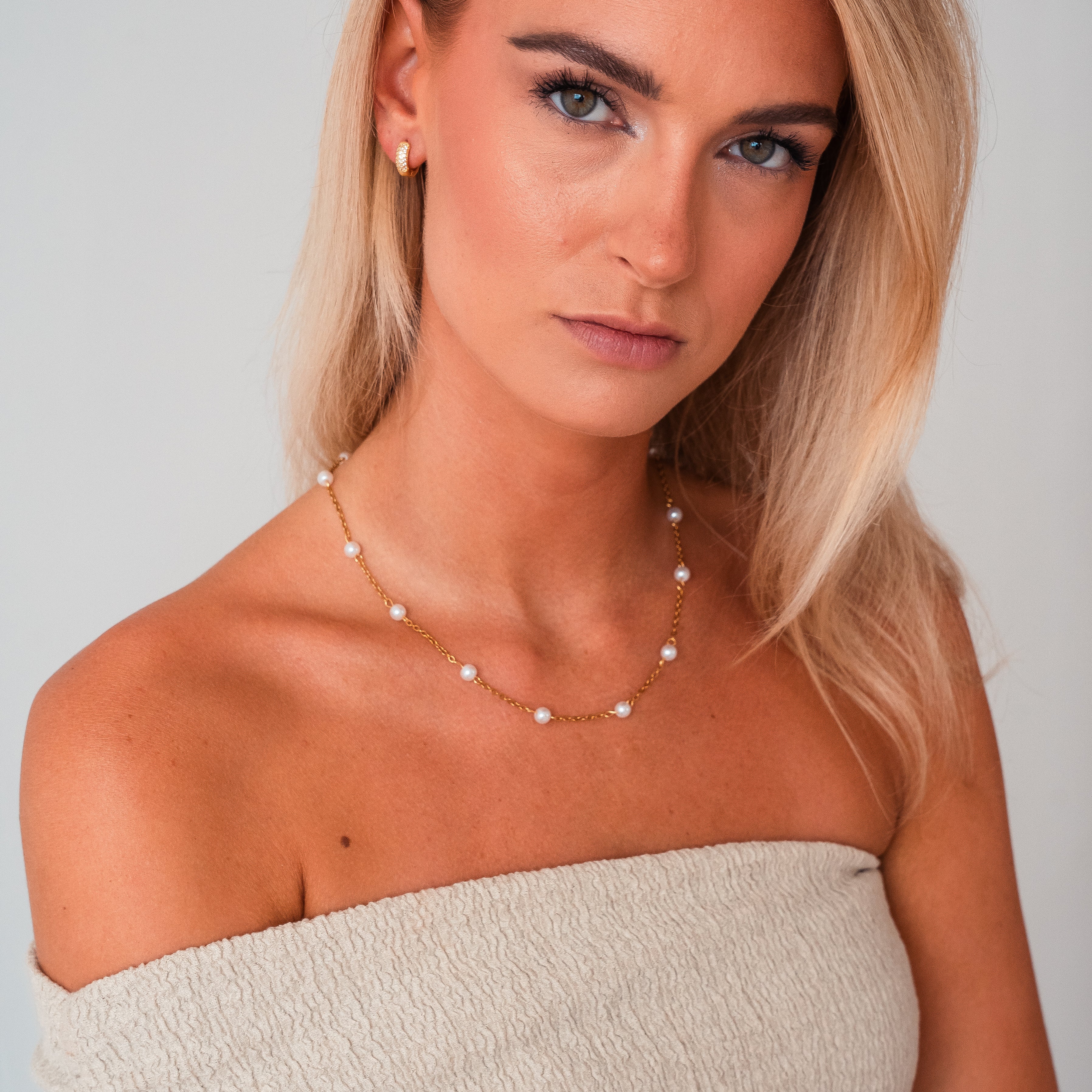 Pearls of the Island Necklace — Delicate Pearl Layering Necklace