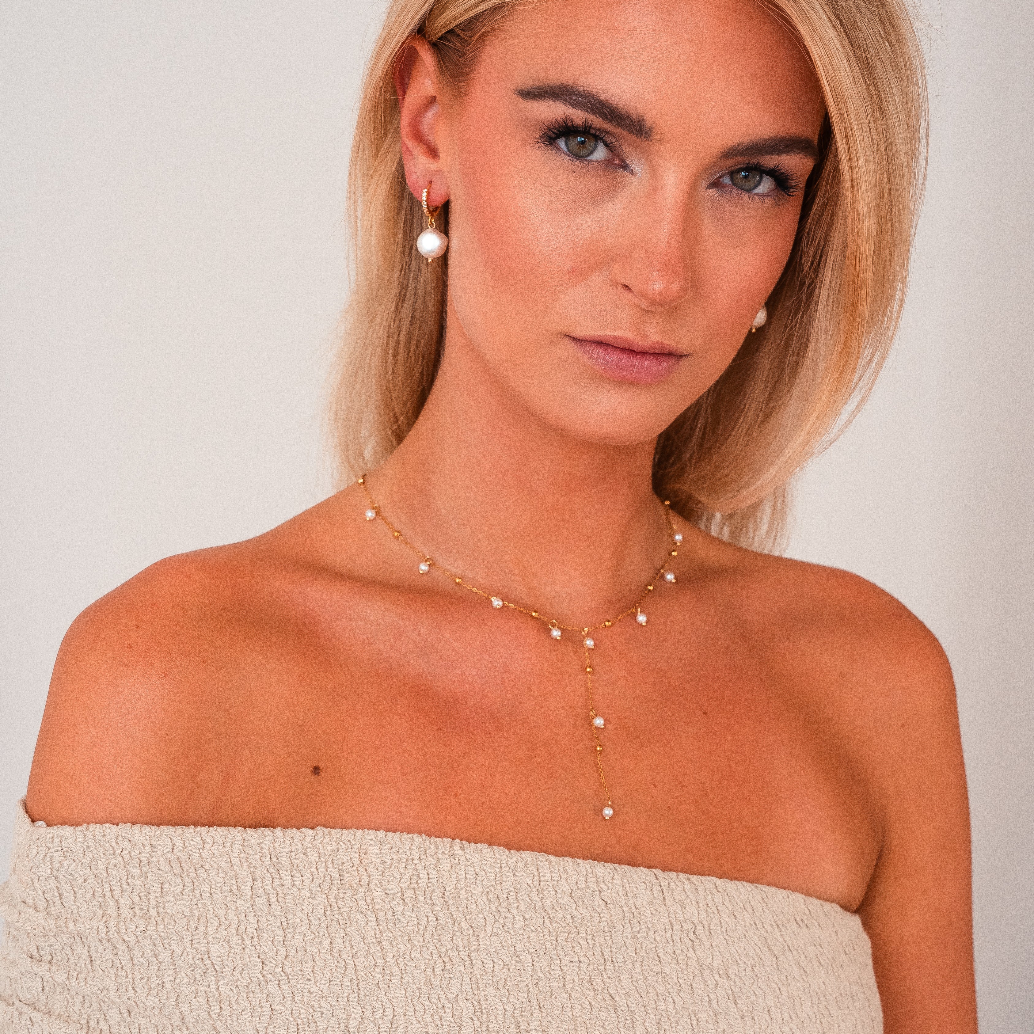 Elegant Pearl Pendant Necklace — Dainty Freshwater Pearl Drop Necklace