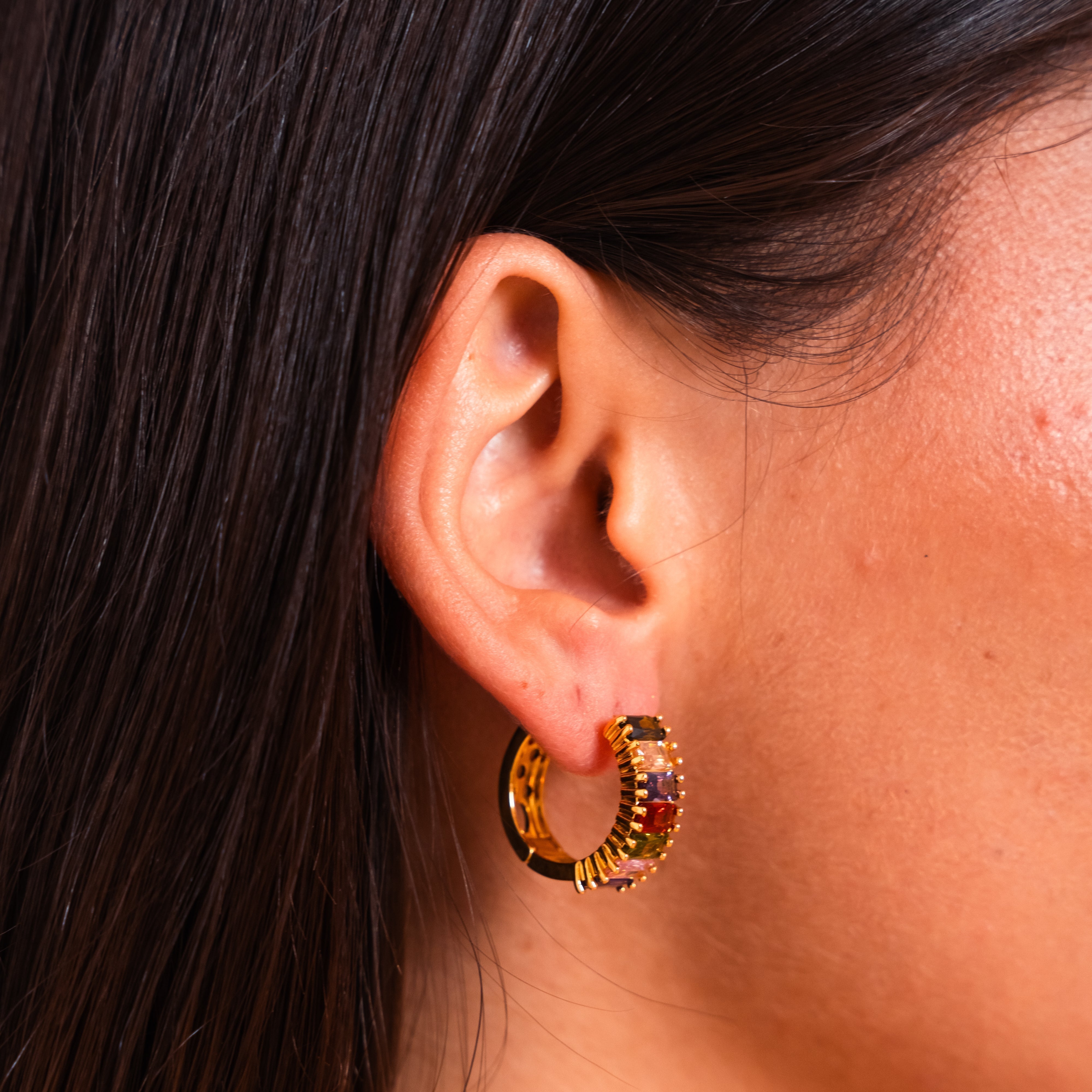 Vibrant Spectrum Rainbow Earrings — Colourful Lightweight Everyday Earrings