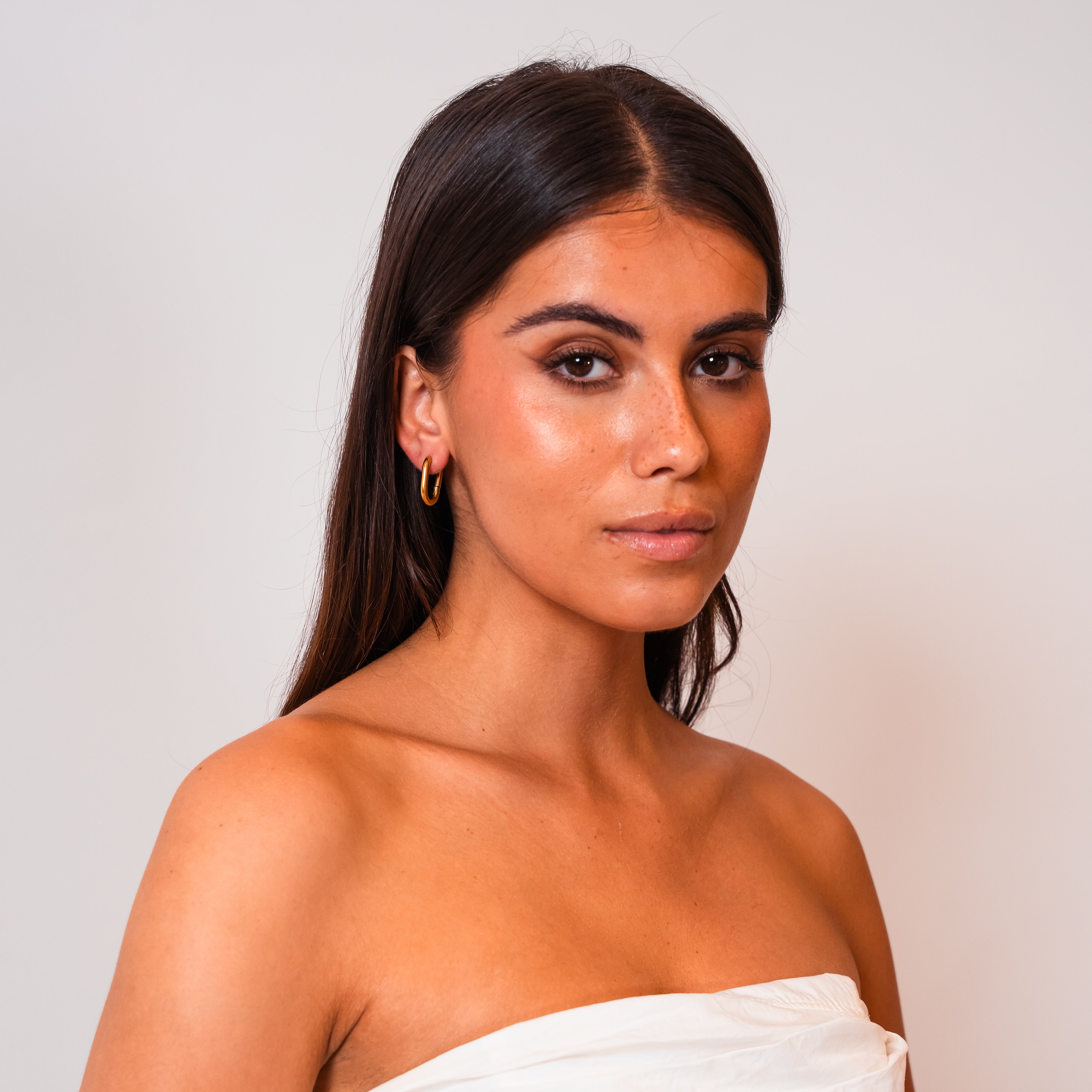 Nyra U-Shape Earrings — Chic Modern Everyday Statement Earrings