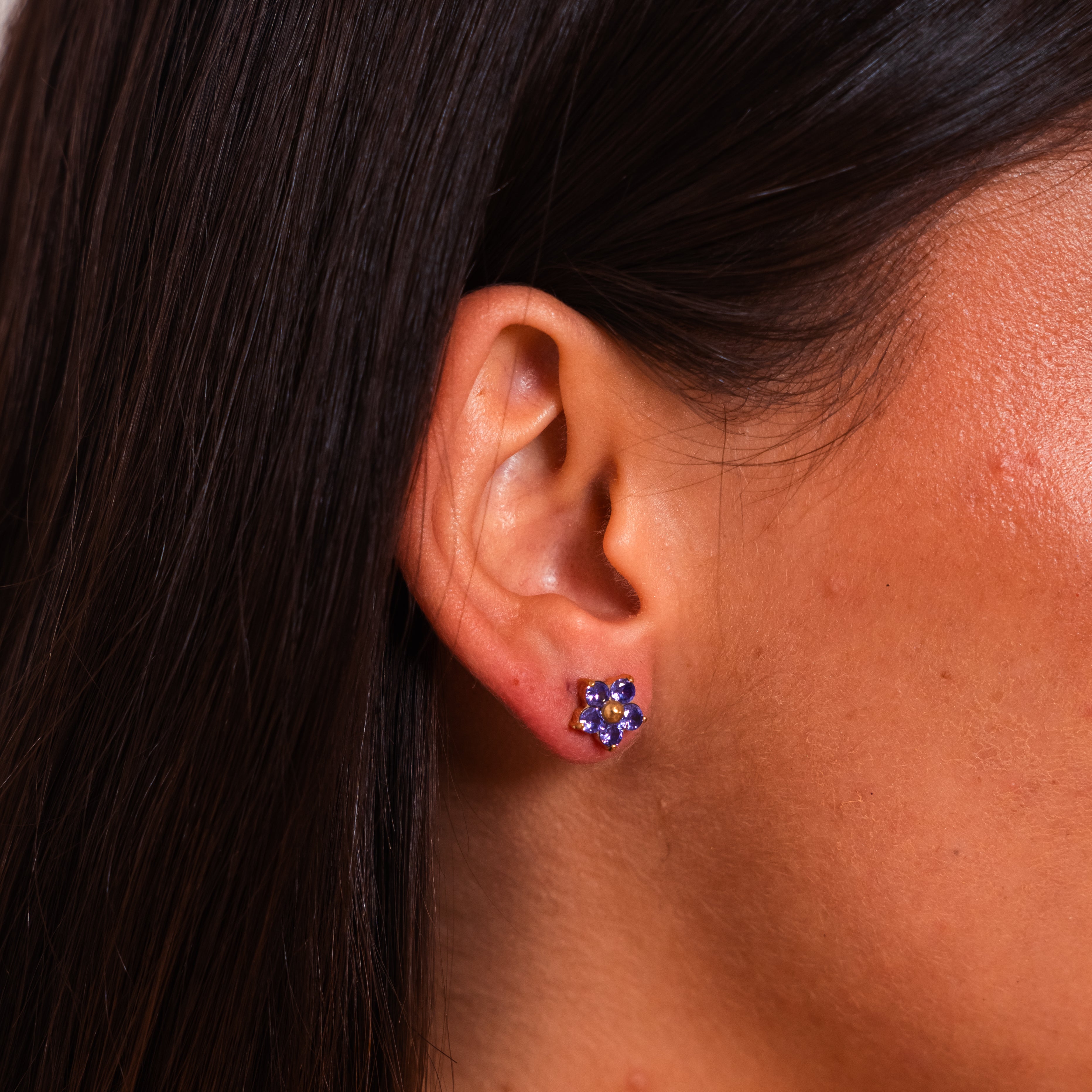 Floral Ear Decals — Delicate Flower Adhesive Ear Accessories