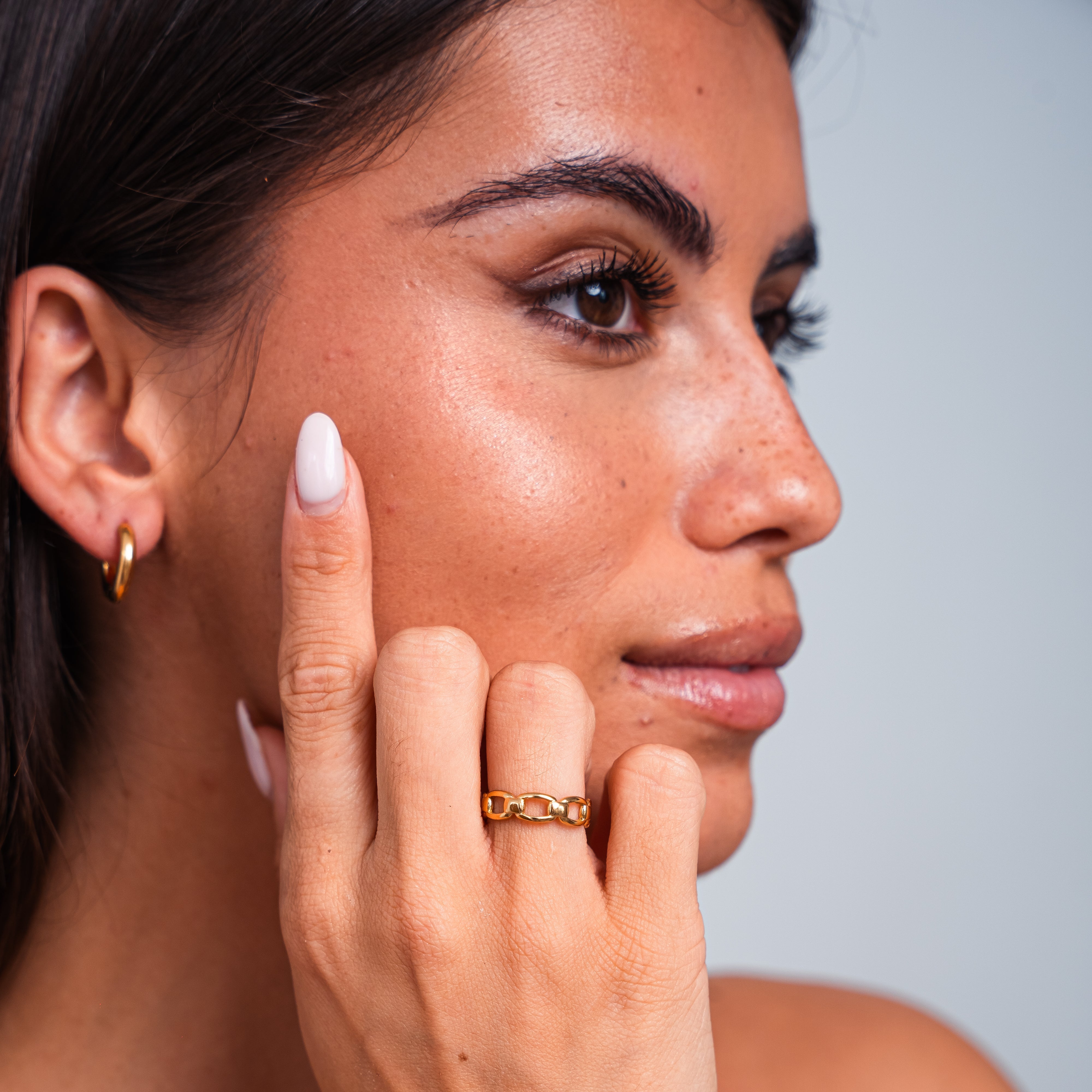 Isabella Sparkle Ring — Adjustable Delicate Everyday Statement Ring