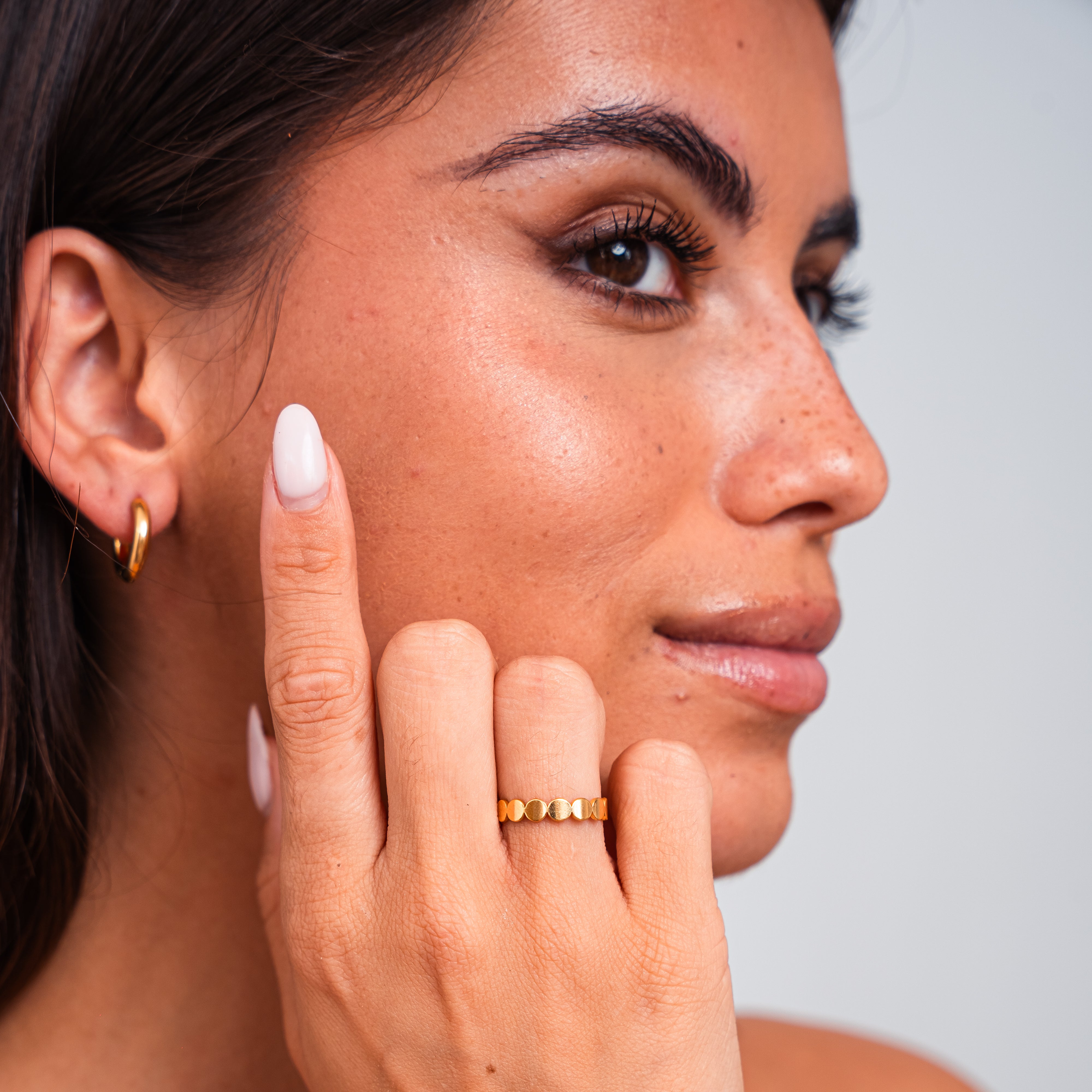 Resonance Echo Gold Ring — Chic Minimalist Everyday Statement Ring