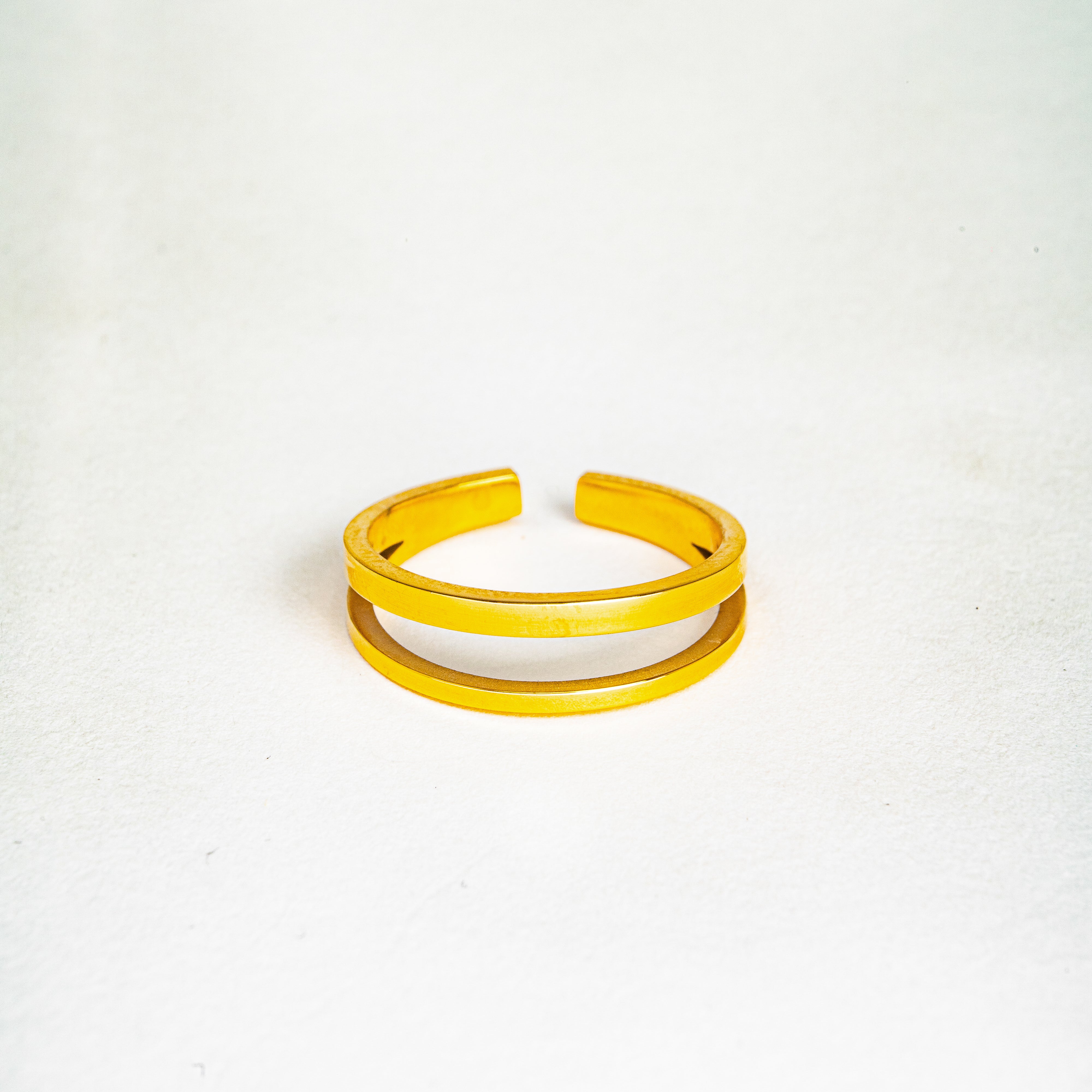 Nile River Essence Ring — Adjustable PVD Gold Sparkle Ring