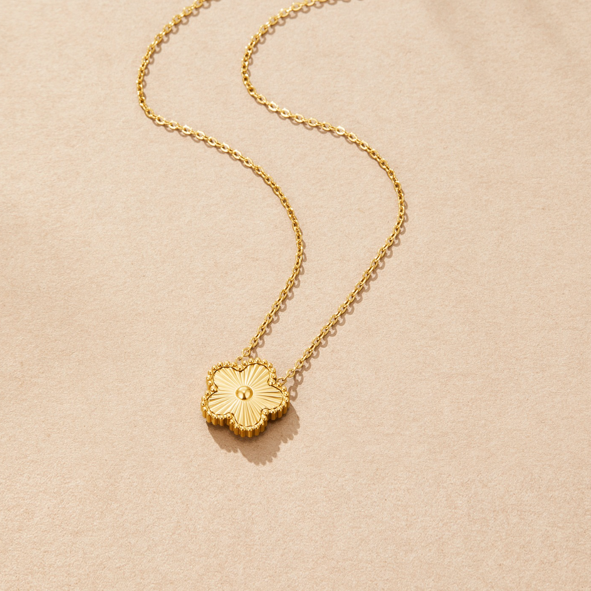 Golden Luck Necklace — Meaningful Minimalist Gold Pendant Necklace