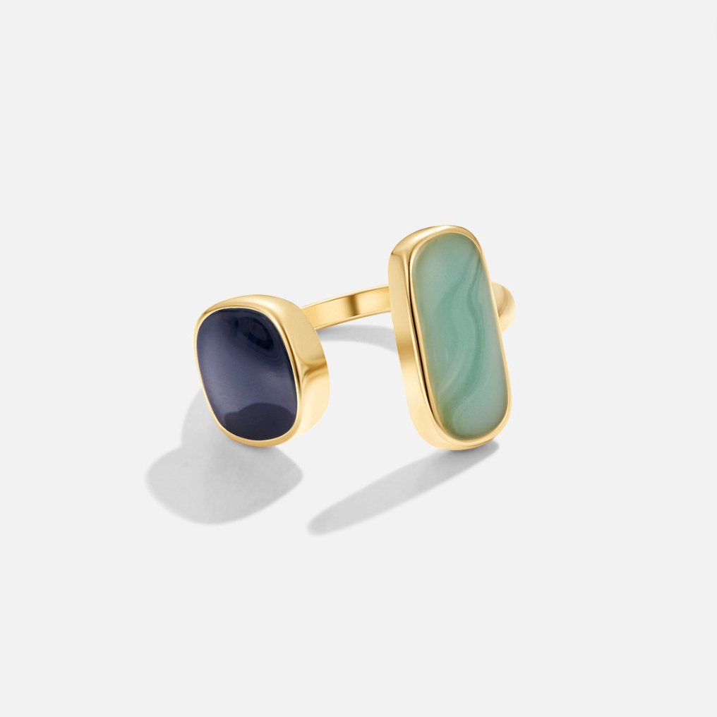 Pure Unique Wrap Ring — 18K Gold Plated Adjustable Minimalist Ring