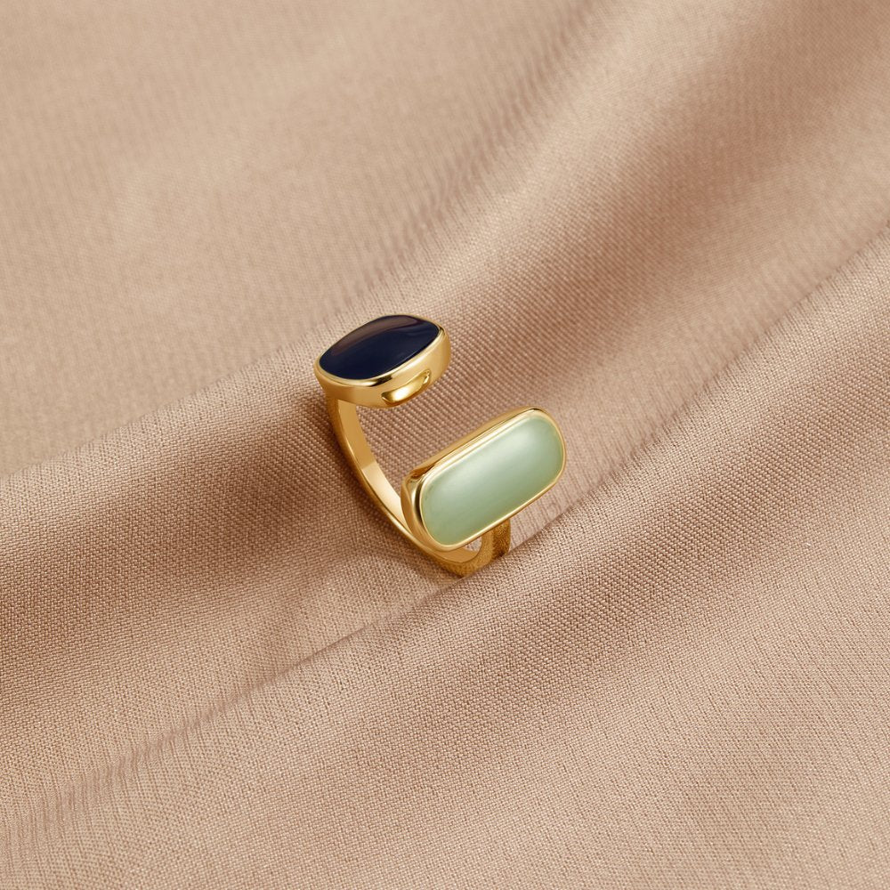 Pure Unique Wrap Ring — 18K Gold Plated Adjustable Minimalist Ring