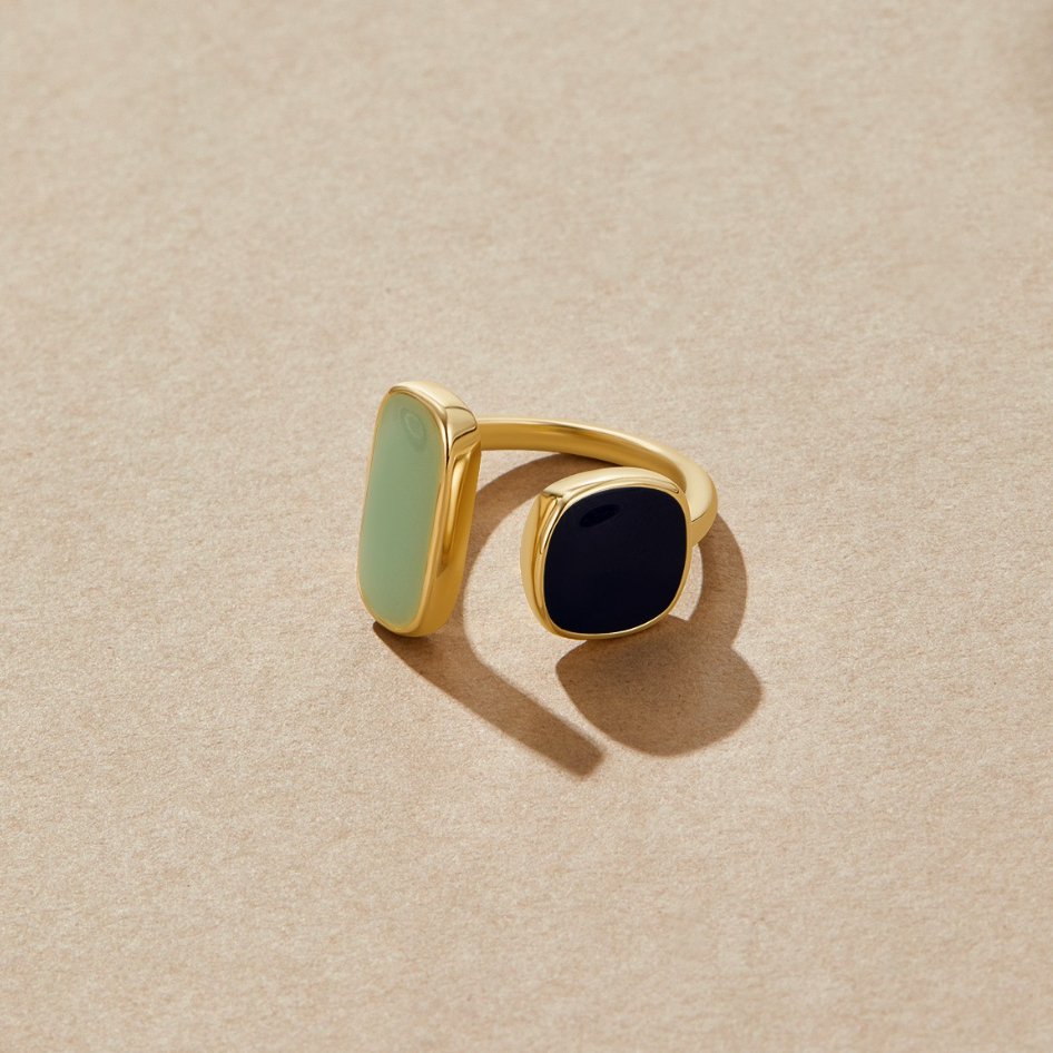 Pure Unique Wrap Ring — 18K Gold Plated Adjustable Minimalist Ring