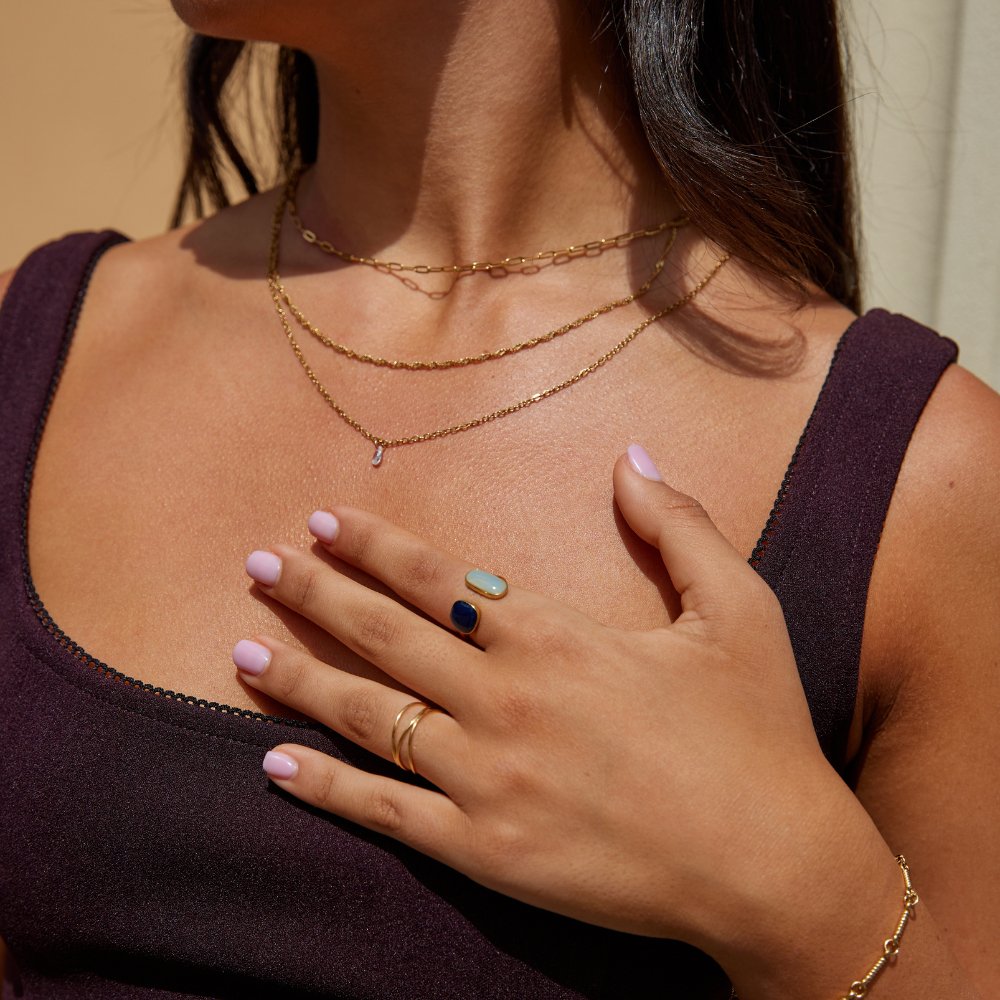 Pure Unique Wrap Ring — 18K Gold Plated Adjustable Minimalist Ring