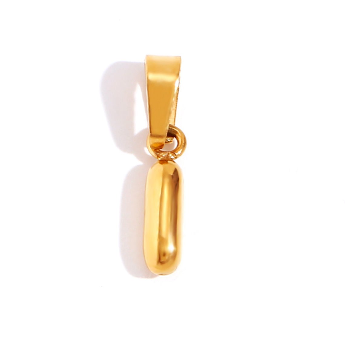 Bubble Letter Initial Necklace — Personalised Waterproof Gold Necklace