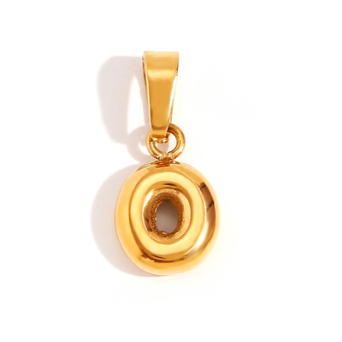 Bubble Letter Initial Necklace — Personalised Waterproof Gold Necklace