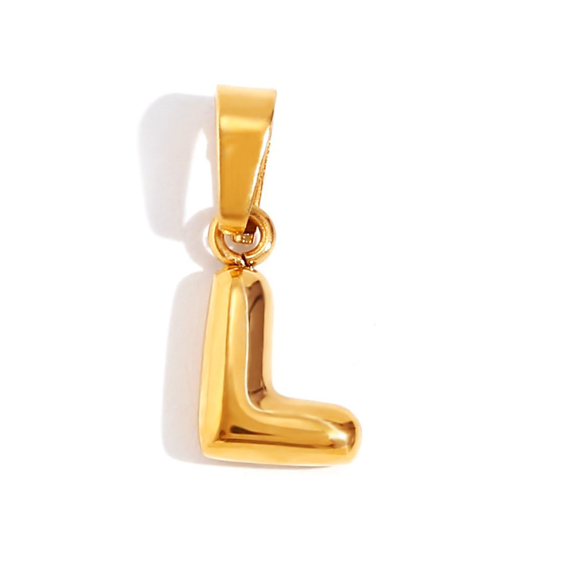 Bubble Letter Initial Necklace — Personalised Waterproof Gold Necklace