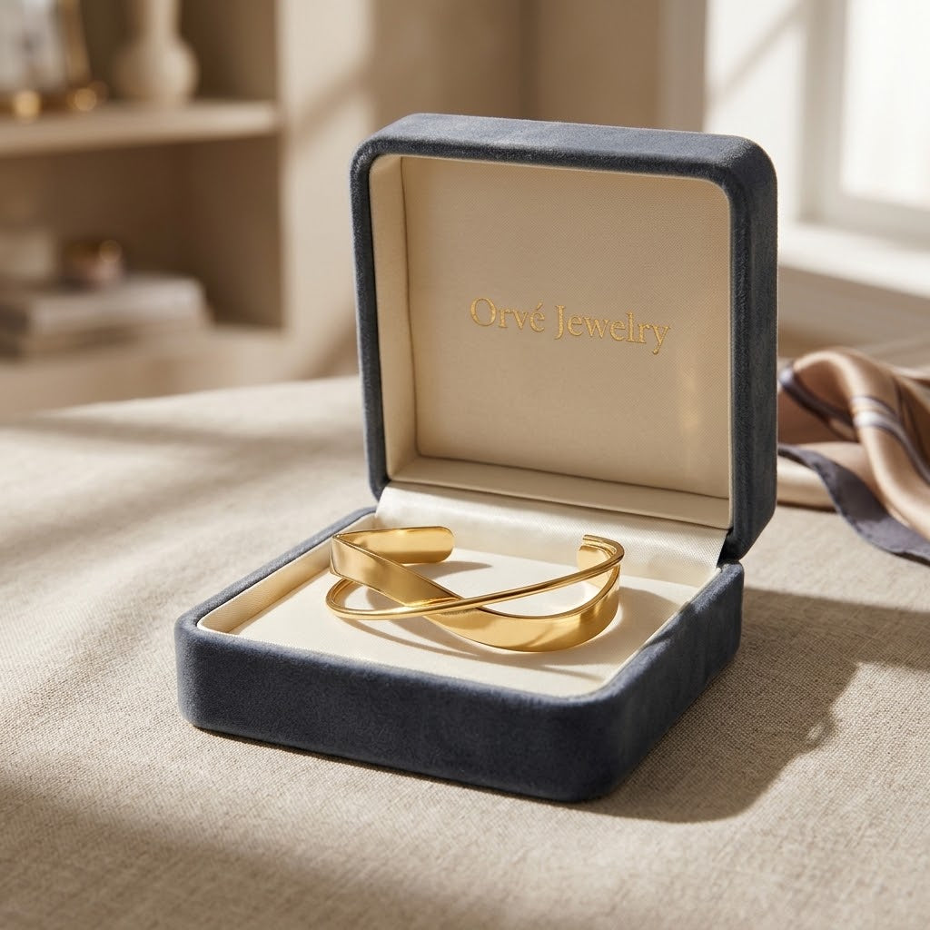 Eve Unique Gold Bangle — Sculptural Everyday Statement Piece