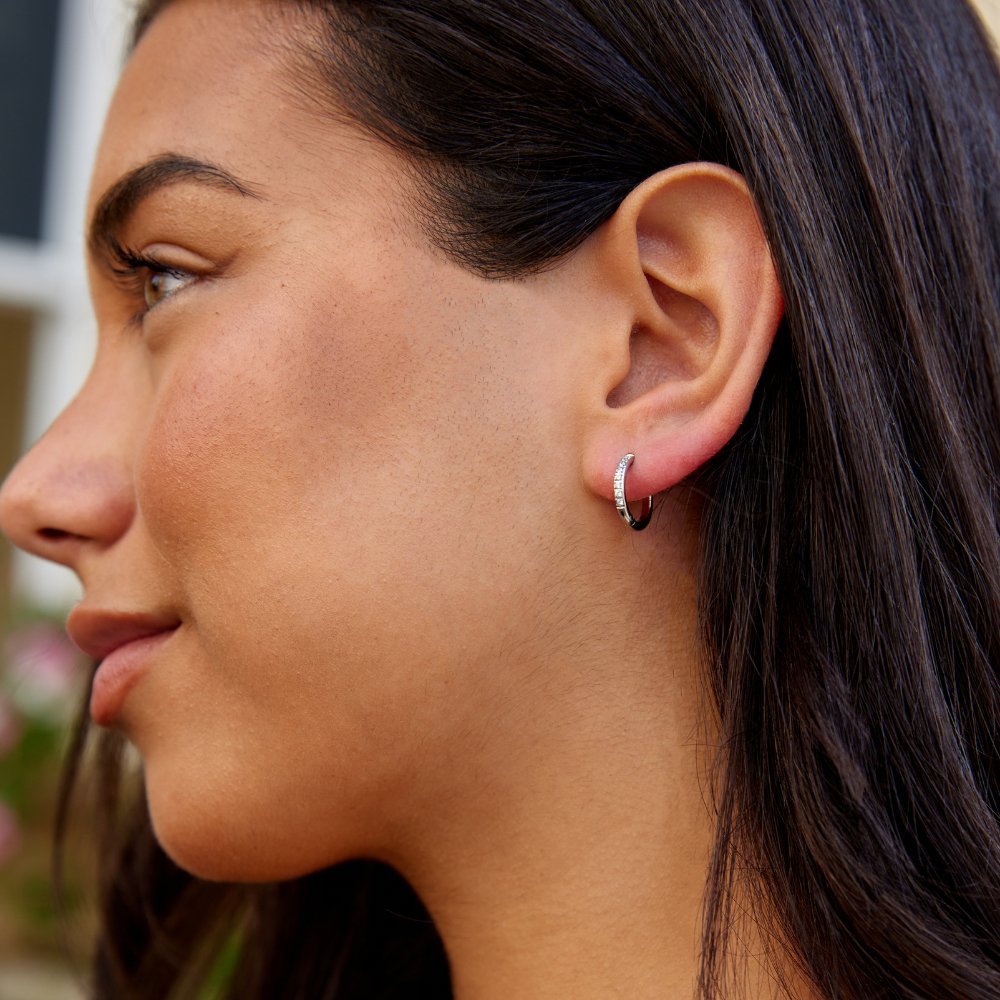 Eternity Hoop Earrings