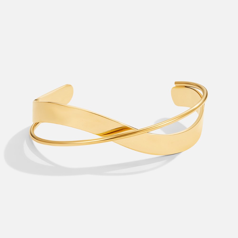 Eve Unique Gold Bangle — Sculptural Everyday Statement Piece