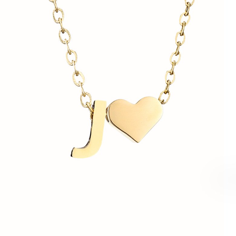 Everlasting Heart Initial Necklace — Personalised Waterproof Gold Necklace