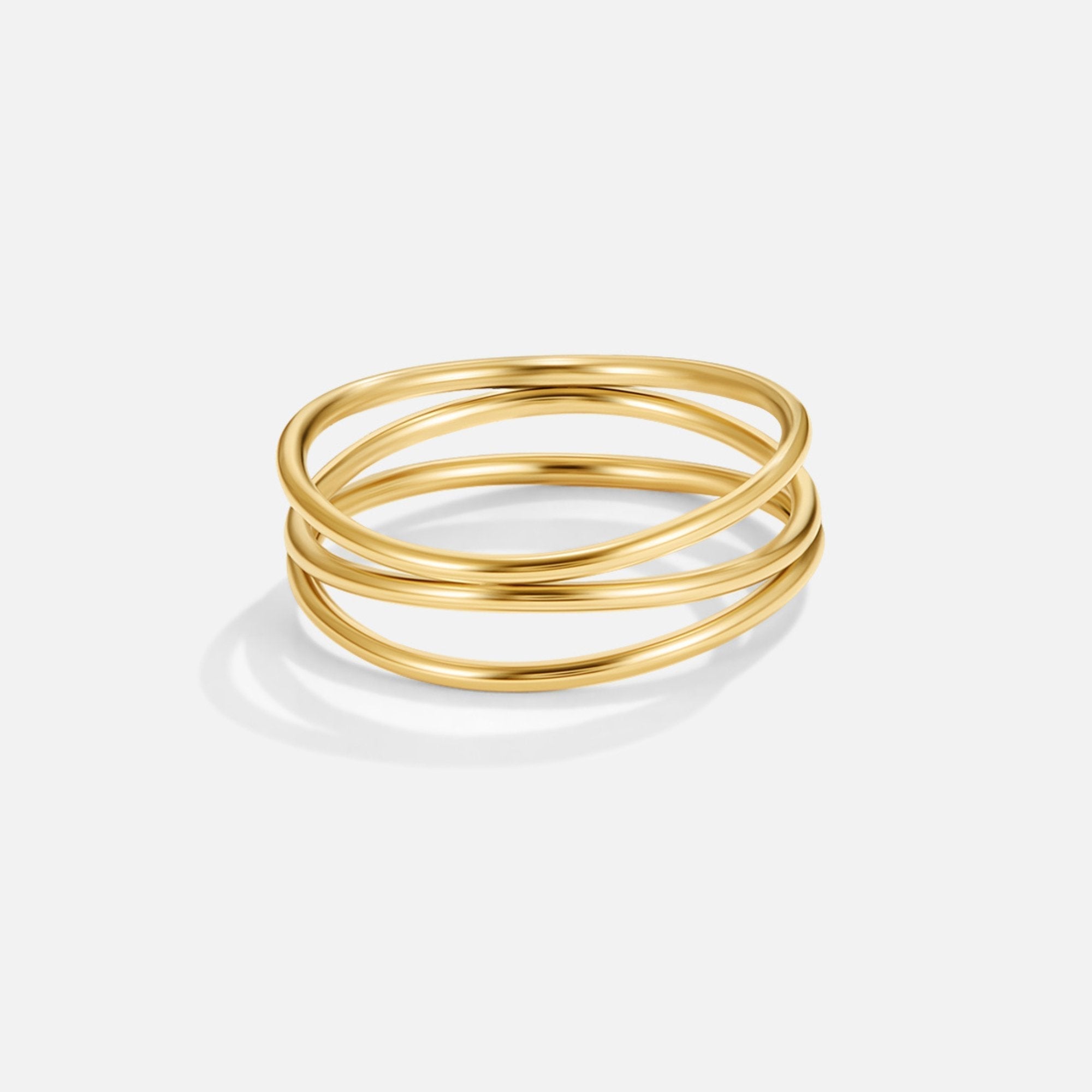 Infinity Loop Gold Ring — Waterproof Minimalist Symbolic Ring