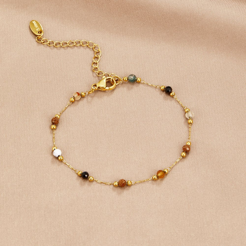 Luly Stone Gold Bracelet — Adjustable Waterproof Jewelry