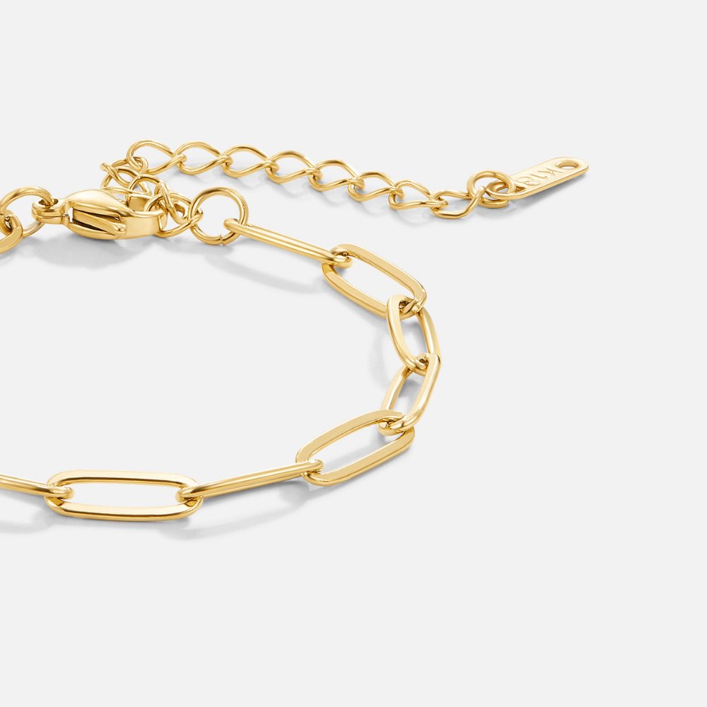 Clip Gold Bracelet — Adjustable Waterproof Stainless Steel