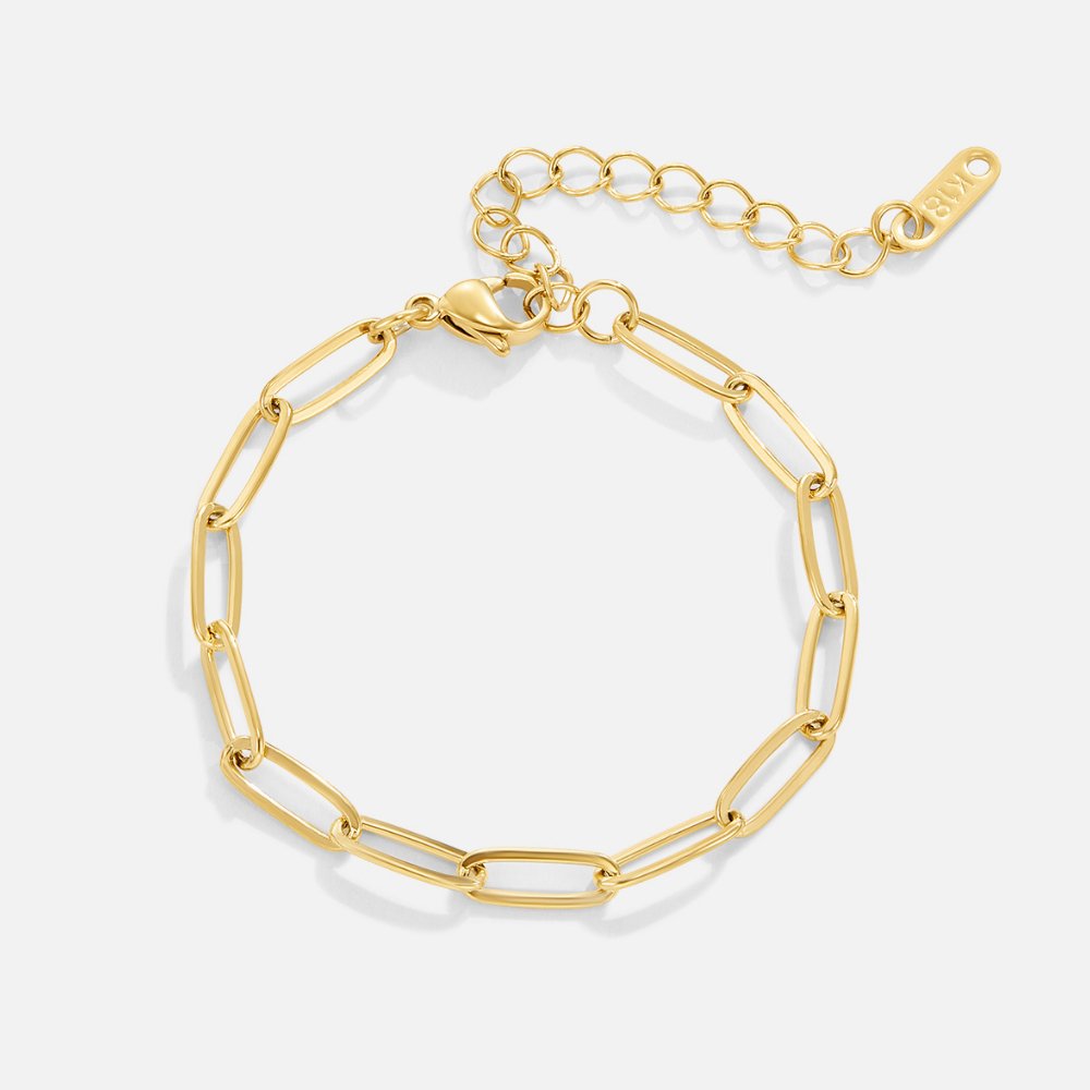 Clip Gold Bracelet — Adjustable Waterproof Stainless Steel