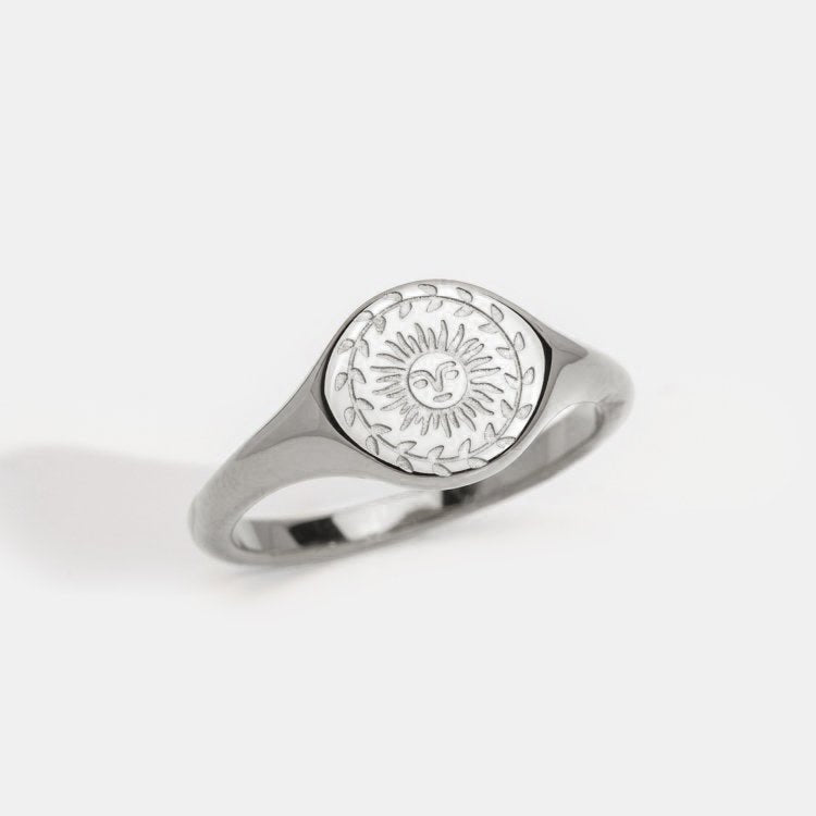 Solstice Silver Ring — Waterproof Minimalist Silver Plated Band Ring