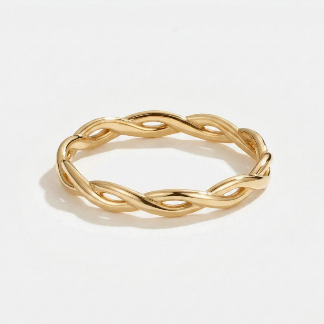 Infinity 18K Gold Spinner Ring