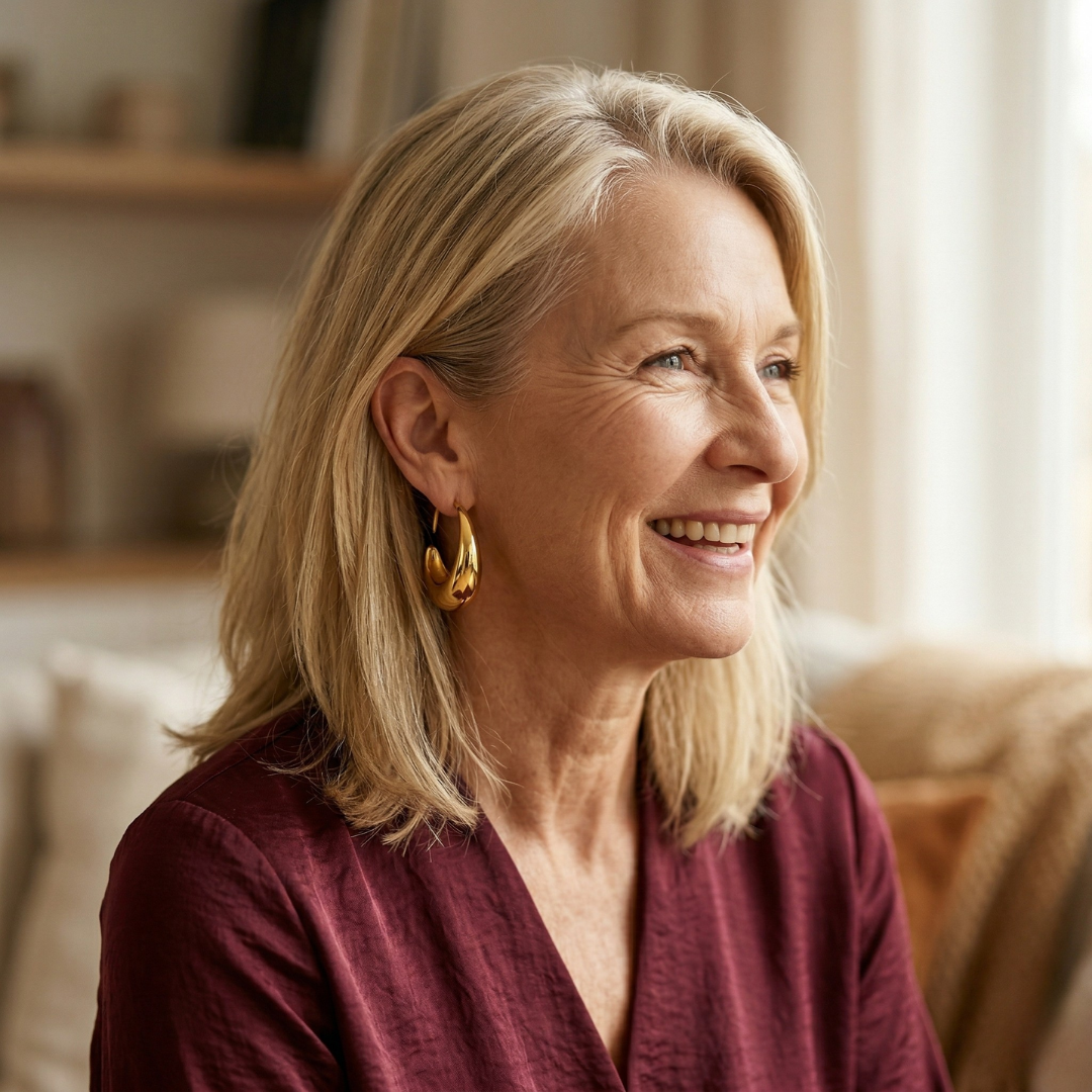 Cina - Drop Hoop Earrings