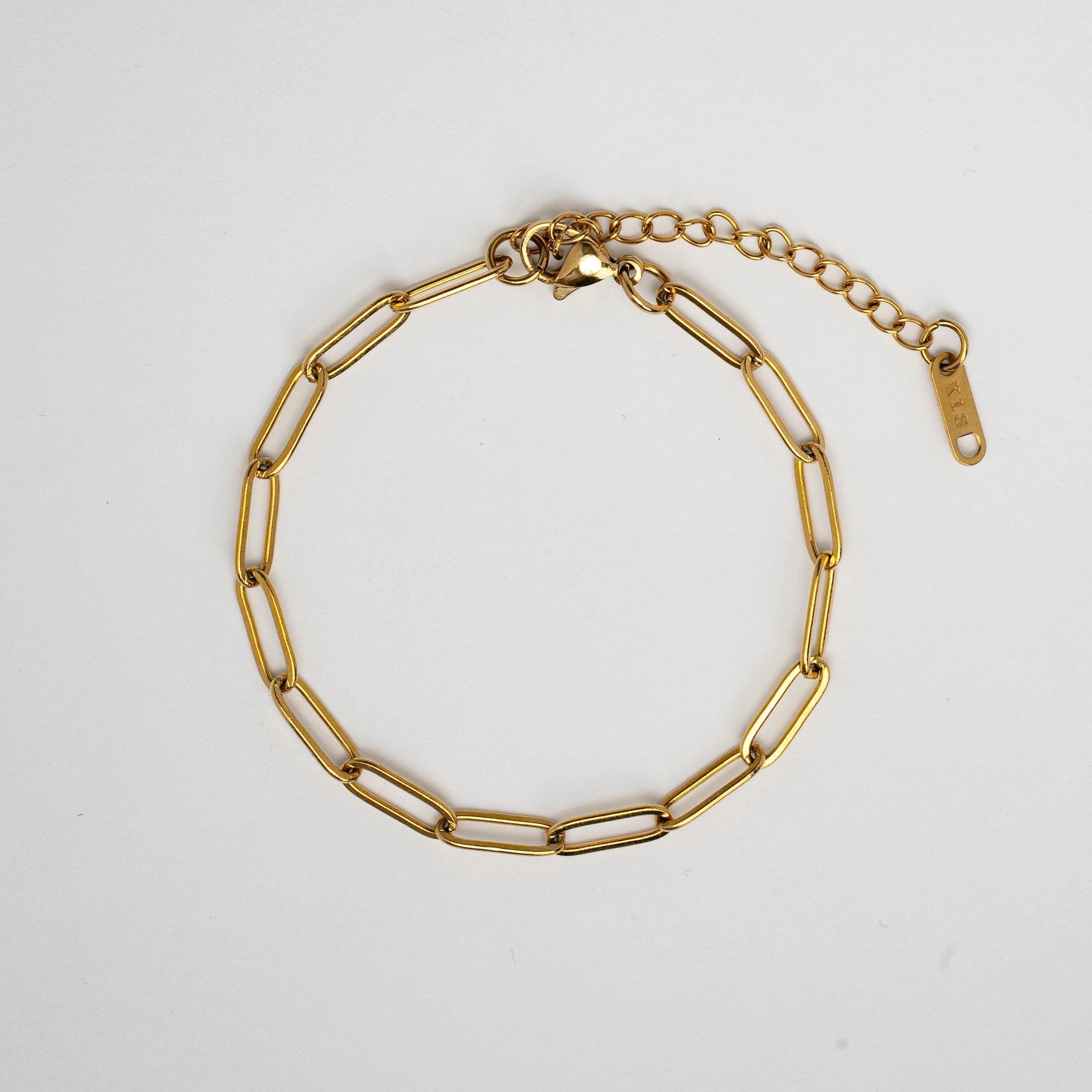 Metal Paperclip Chain Bracelet — Waterproof Adjustable Everyday Bracelet