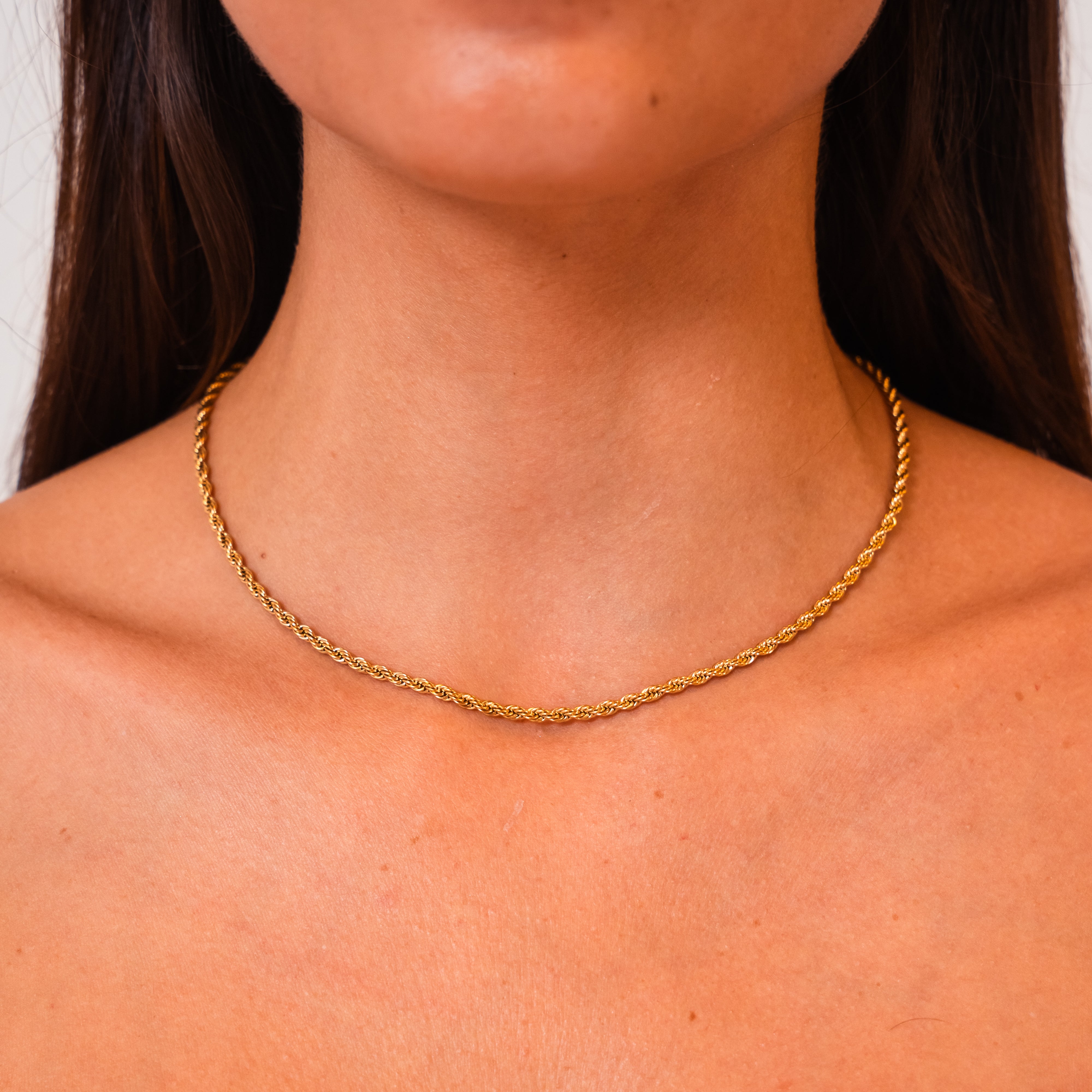 Calvi Cord Necklace — Waterproof Sleek Everyday Layering Necklace
