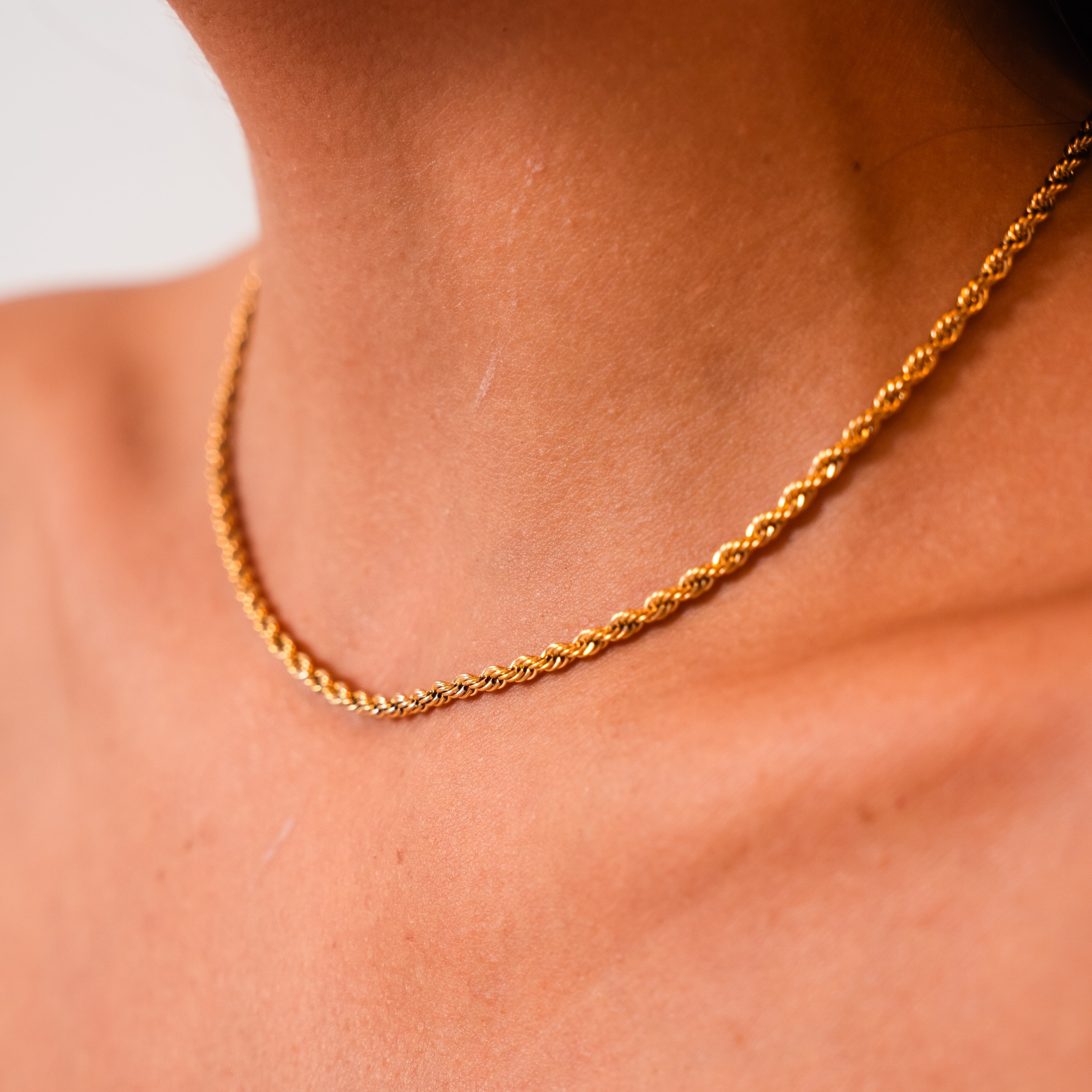 Calvi Cord Necklace — Waterproof Sleek Everyday Layering Necklace