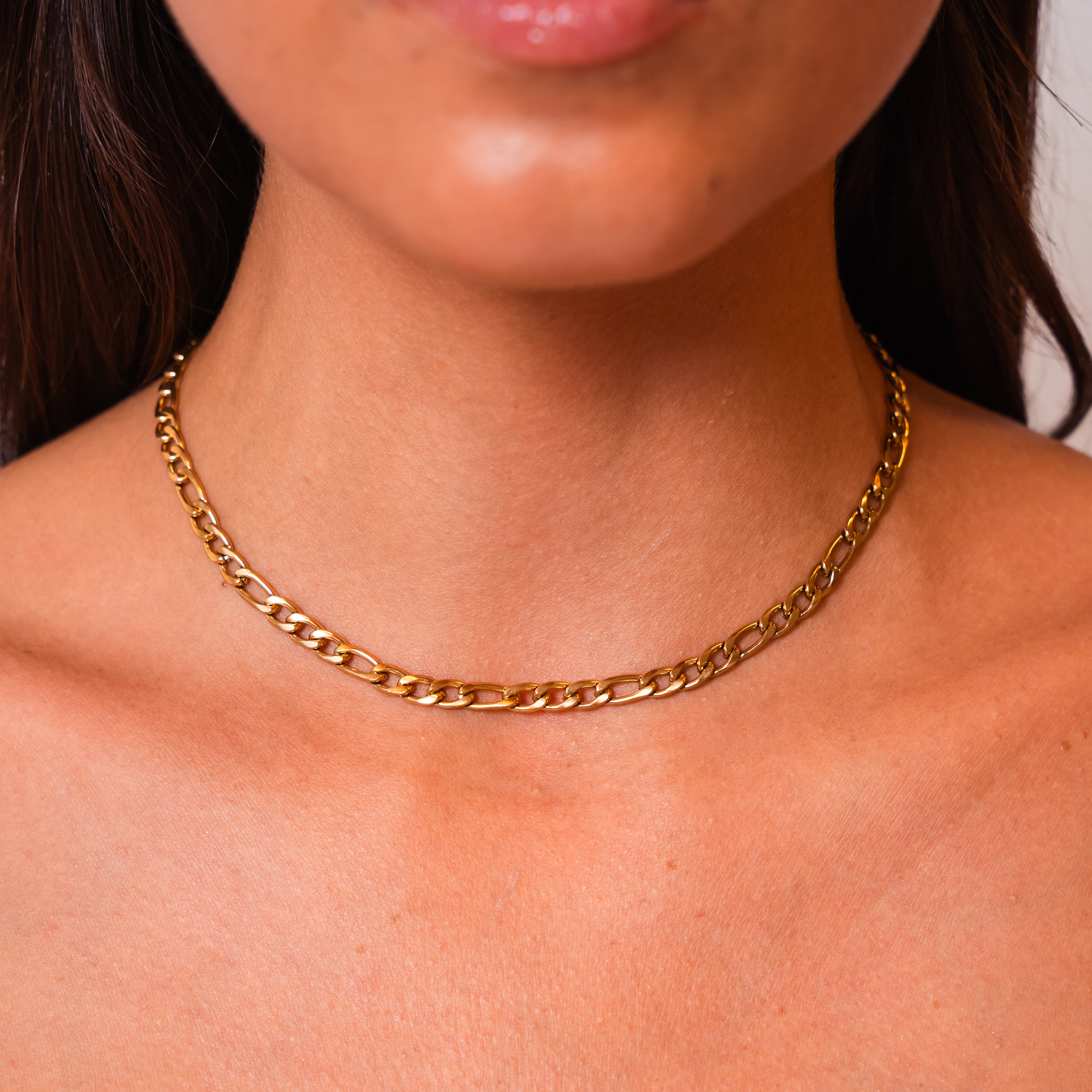 Railway Tracks Minimalist Necklace — Sleek Everyday Layering Chain