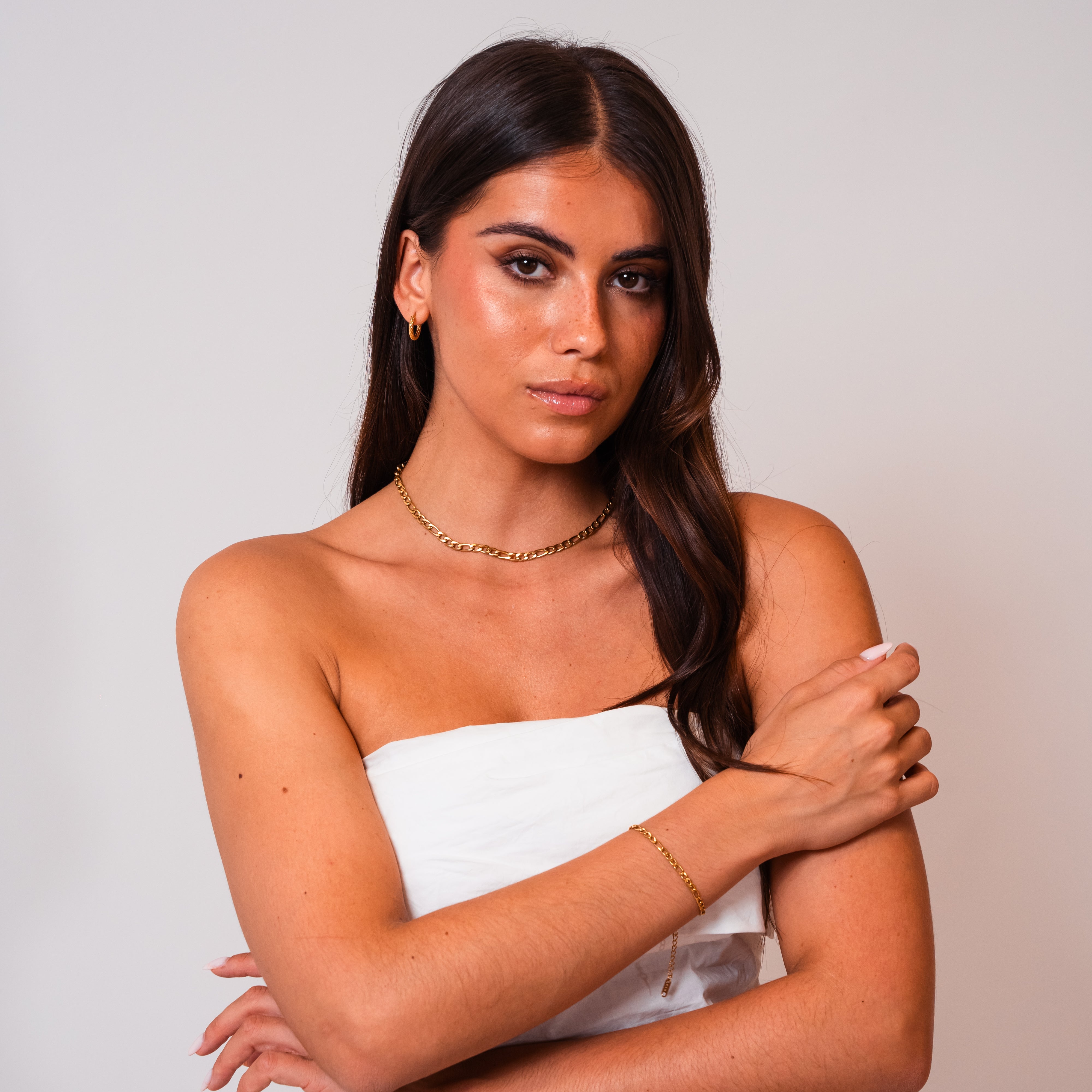 Railway Tracks Minimalist Necklace — Sleek Everyday Layering Chain