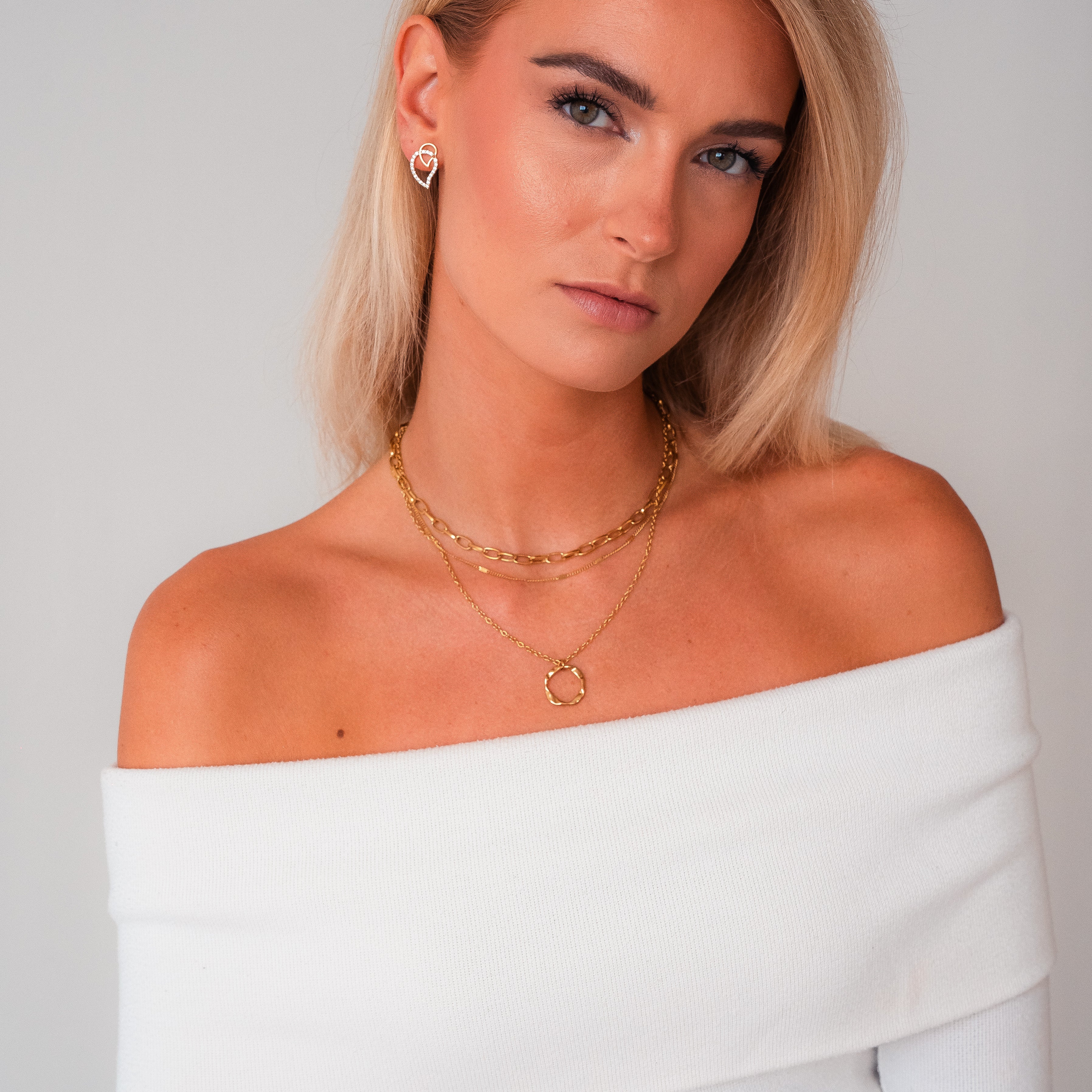 Retro Multi-Layered Chain Necklace — Vintage-Inspired Everyday Layering Necklace