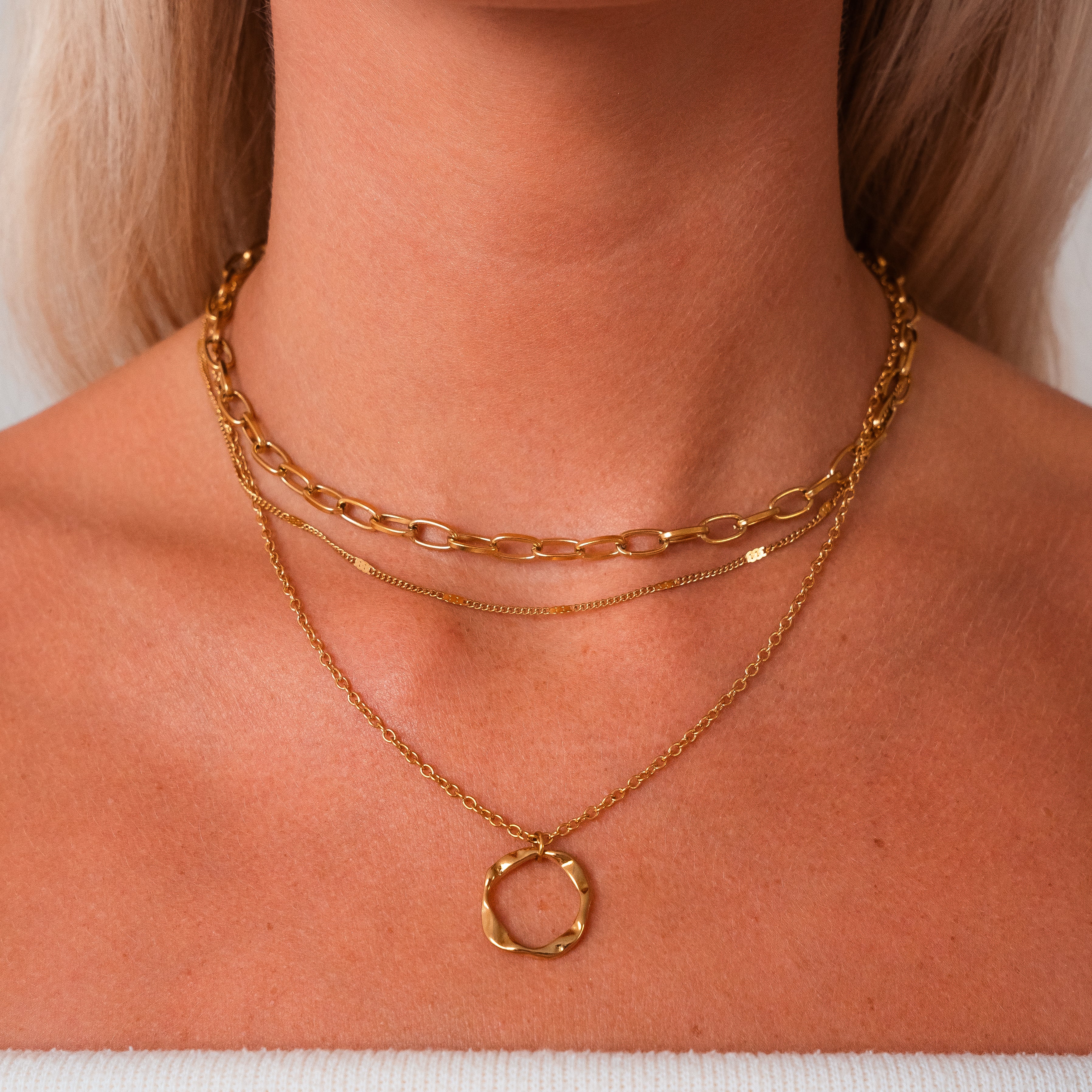 Retro Multi-Layered Chain Necklace — Vintage-Inspired Everyday Layering Necklace