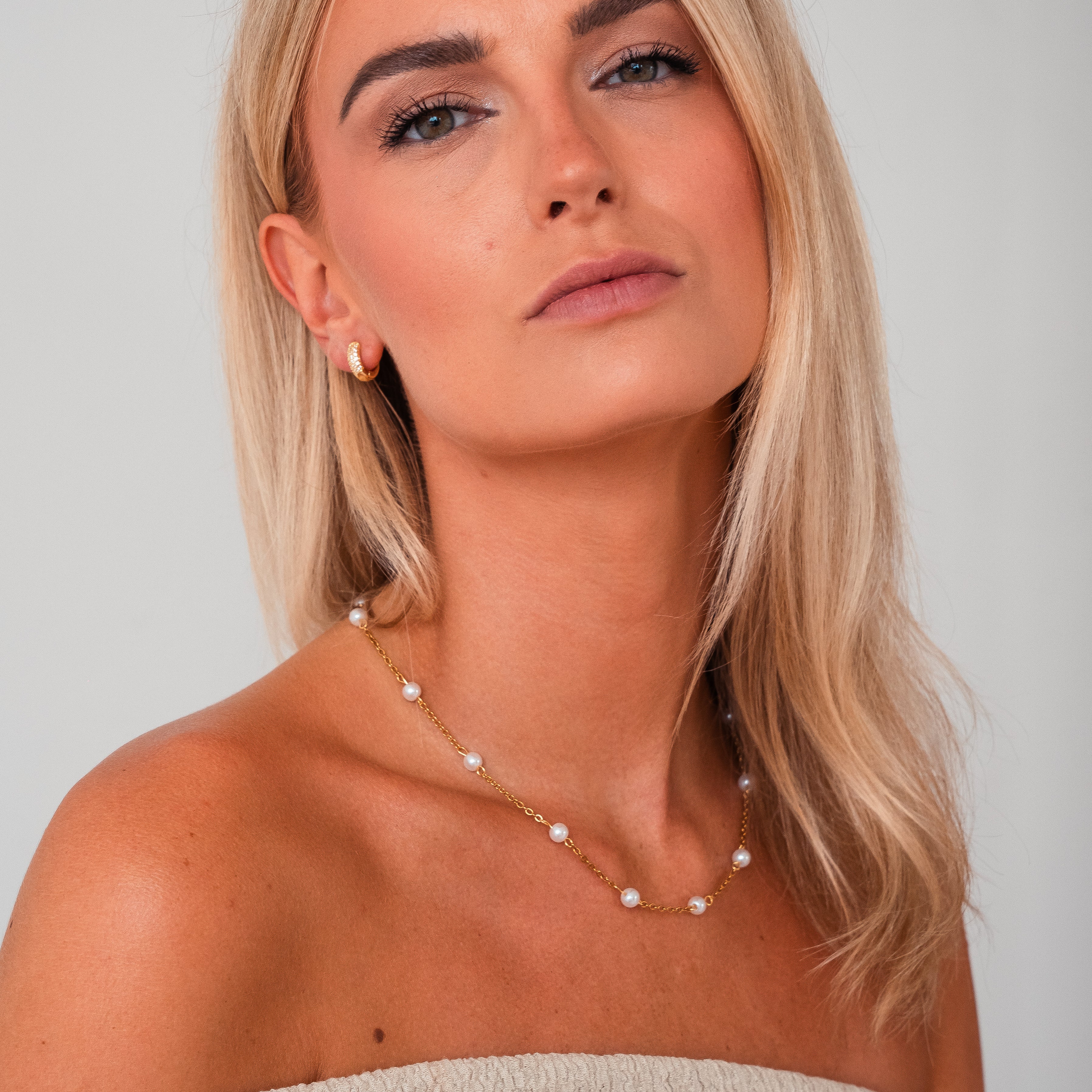 Pearls of the Island Necklace — Delicate Pearl Layering Necklace