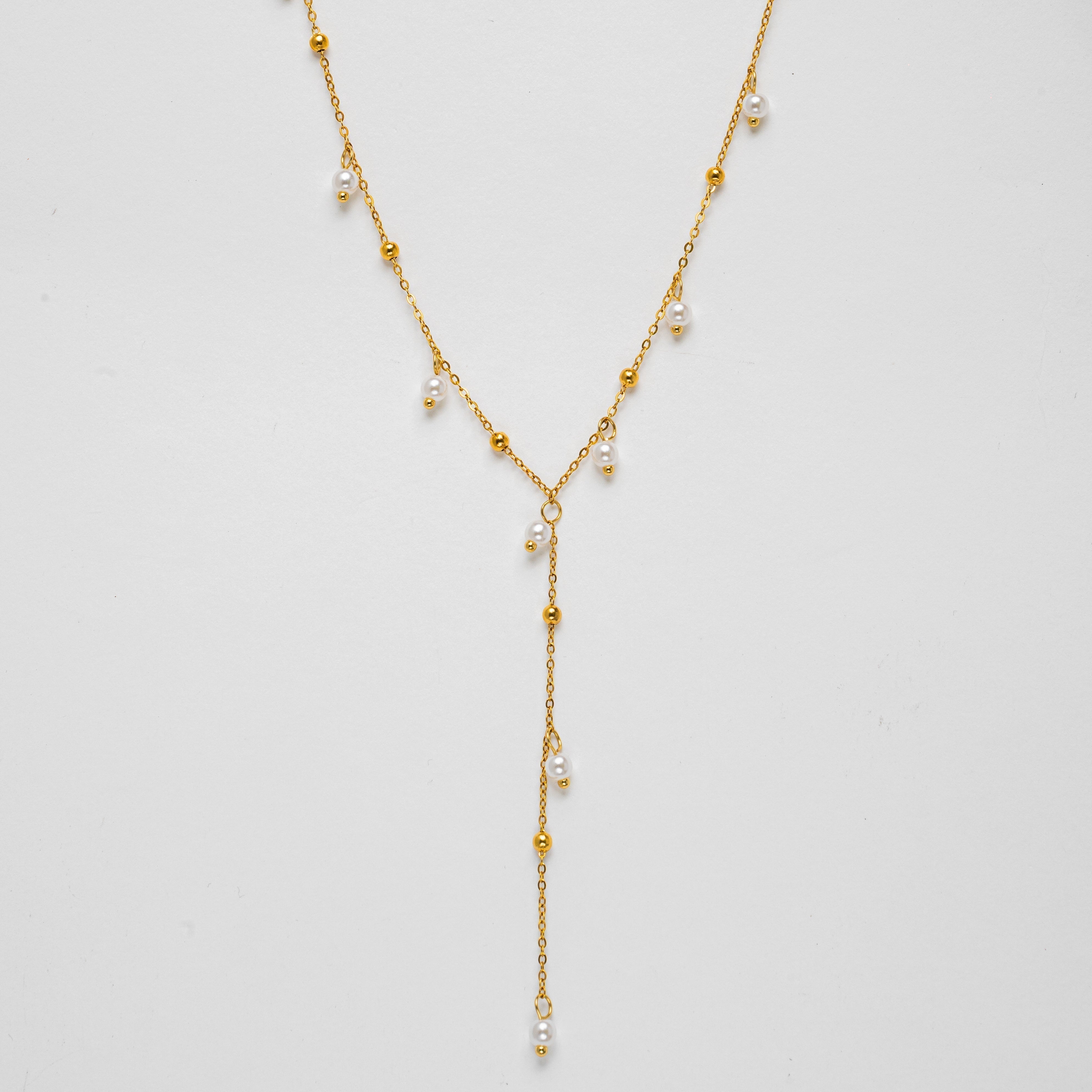 Elegant Pearl Pendant Necklace — Dainty Freshwater Pearl Drop Necklace
