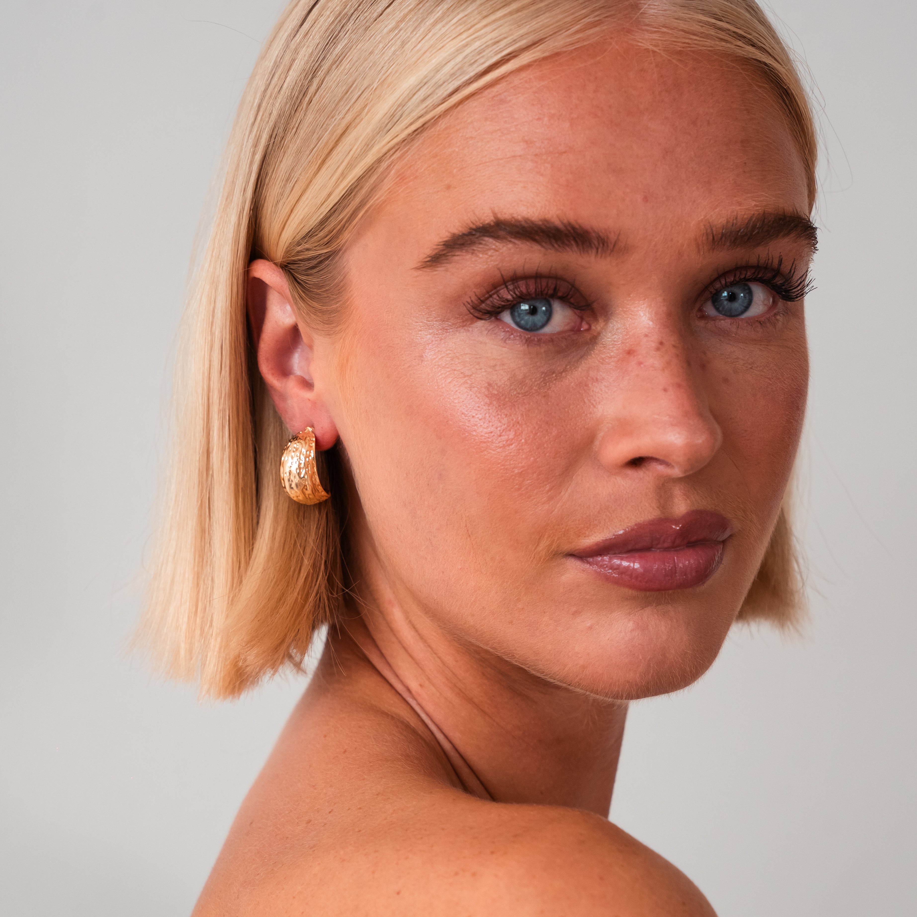 Shaped Big Wave Statement Earrings — Elegant Large Drop Earrings
