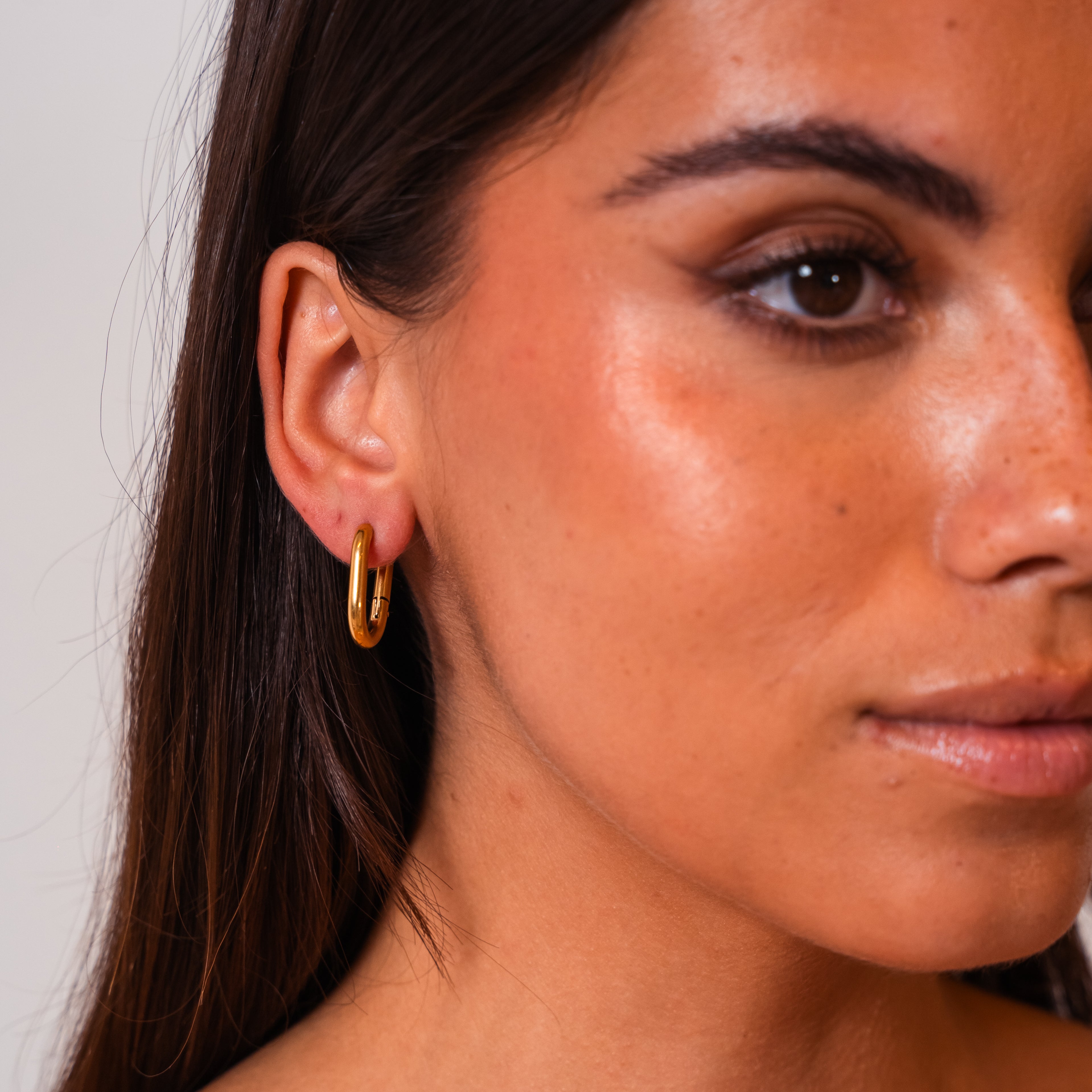 Nyra U-Shape Earrings — Chic Modern Everyday Statement Earrings