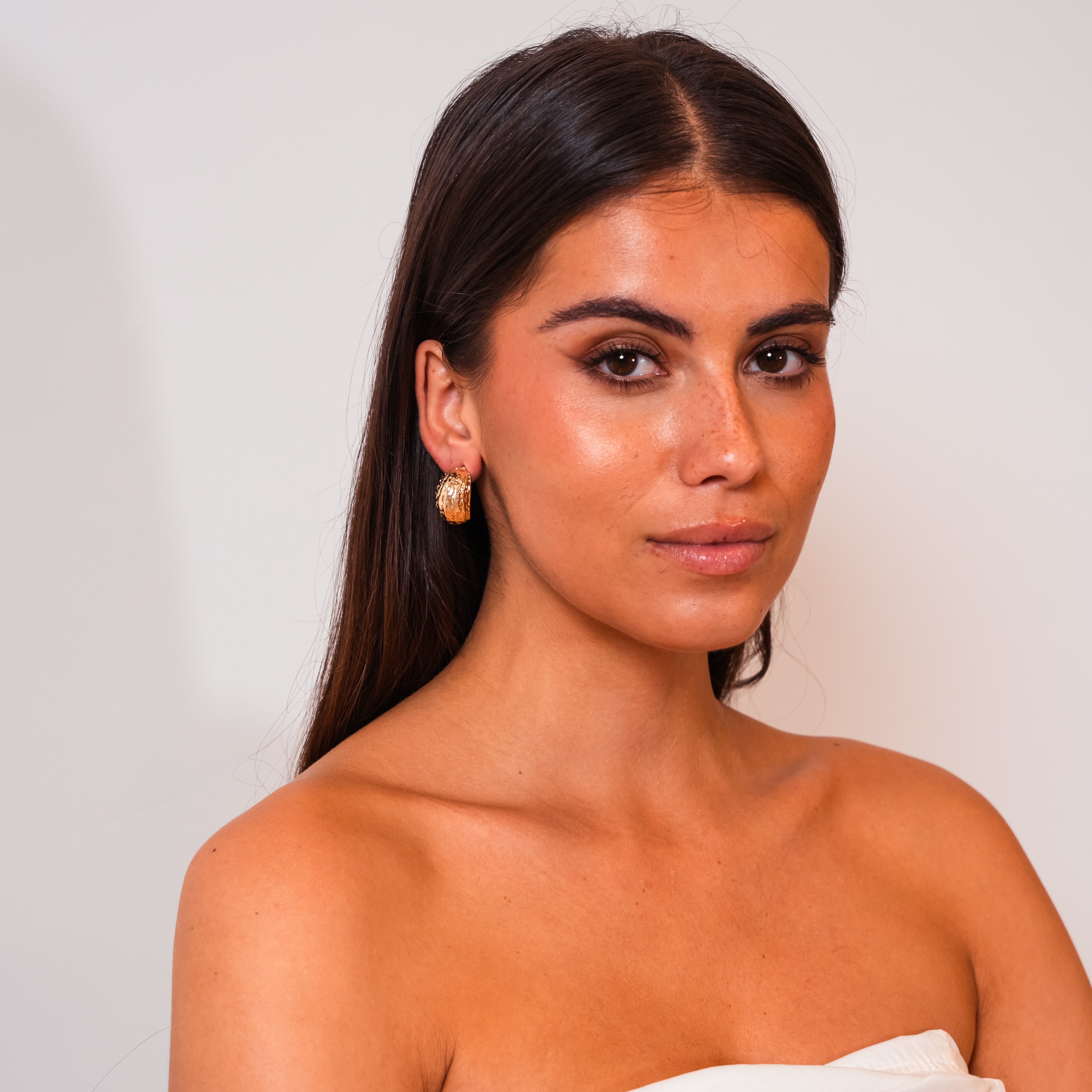 Shaped Big Wave Statement Earrings — Elegant Large Drop Earrings