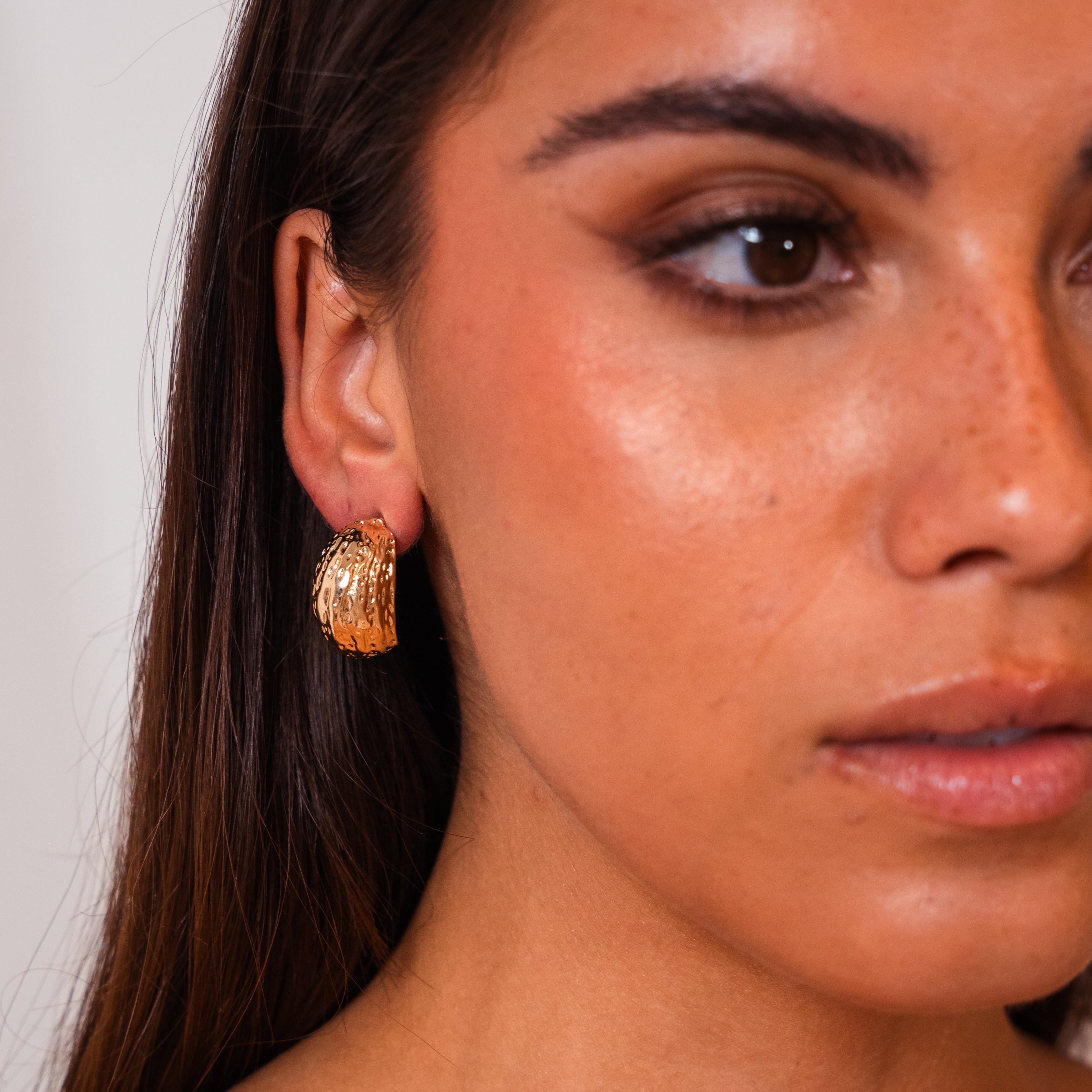 Shaped Big Wave Statement Earrings — Elegant Large Drop Earrings
