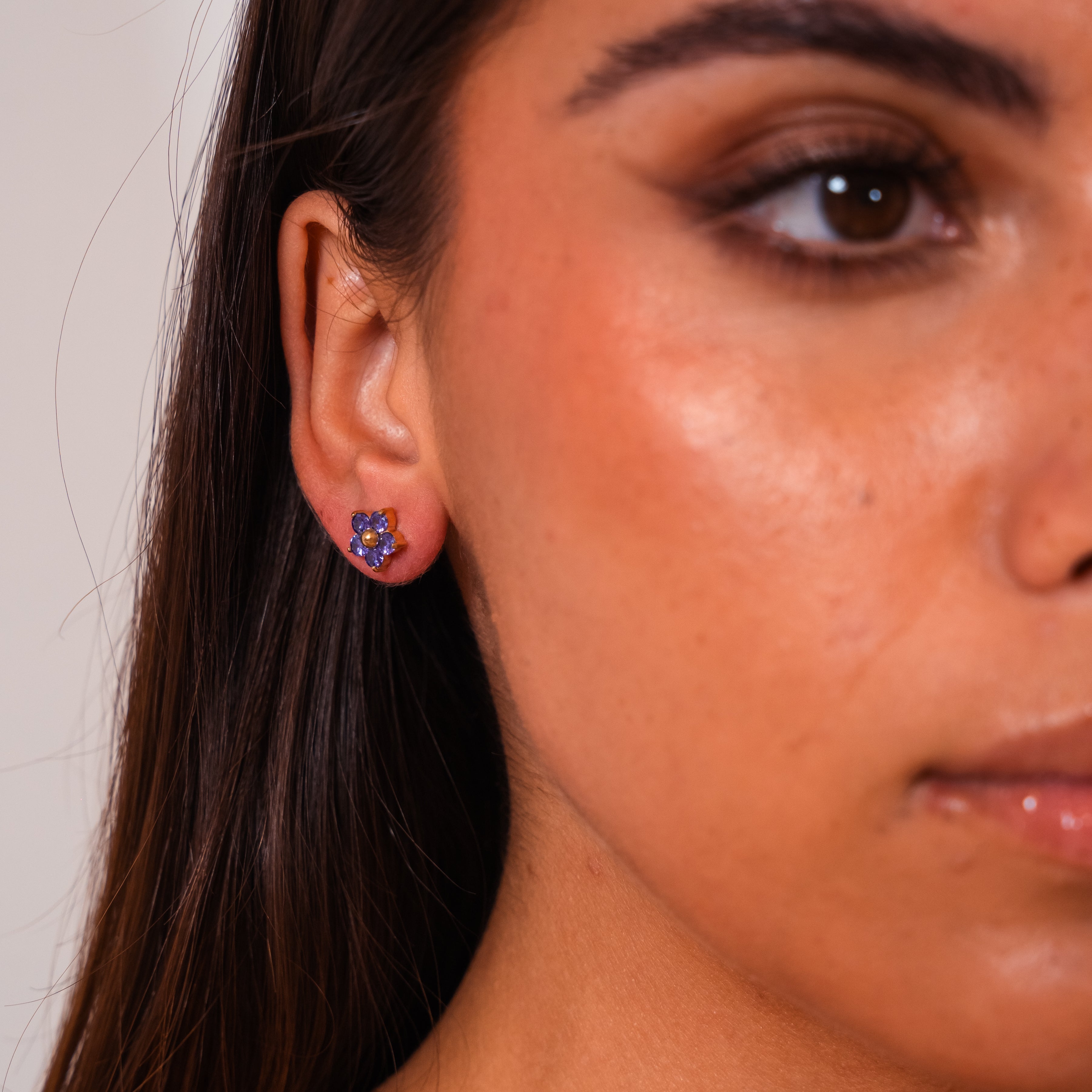 Floral Ear Decals — Delicate Flower Adhesive Ear Accessories
