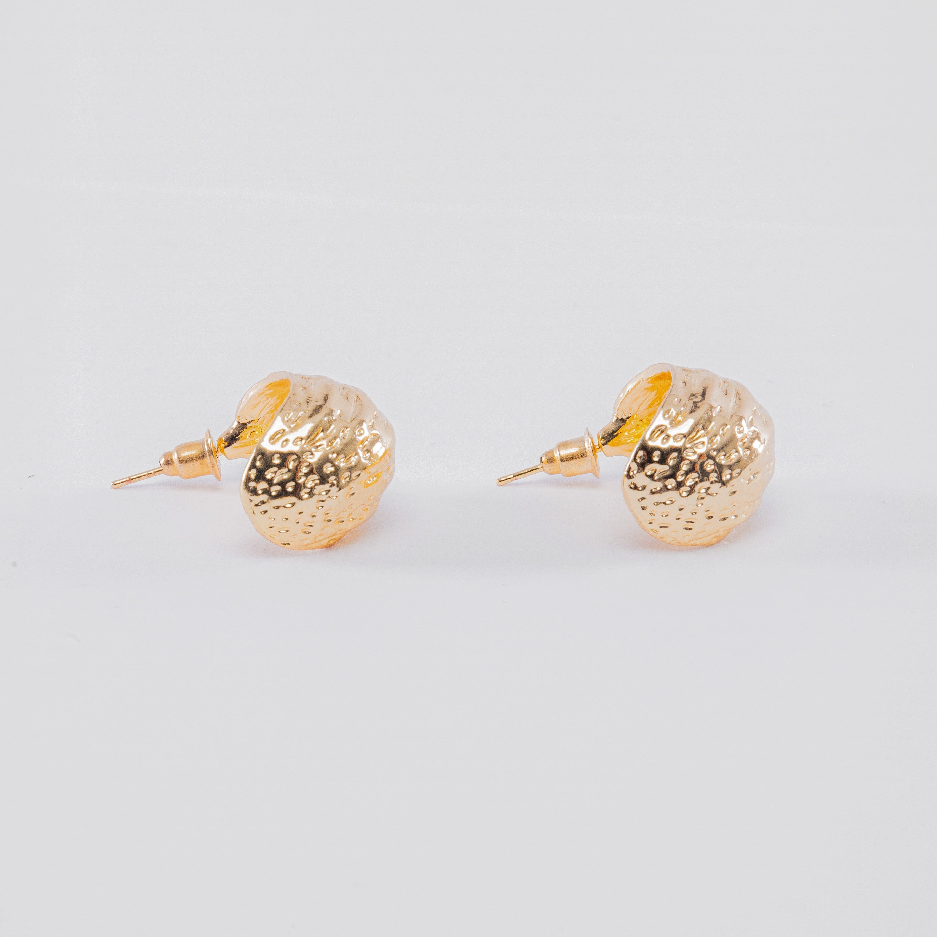 Shaped Big Wave Statement Earrings — Elegant Large Drop Earrings